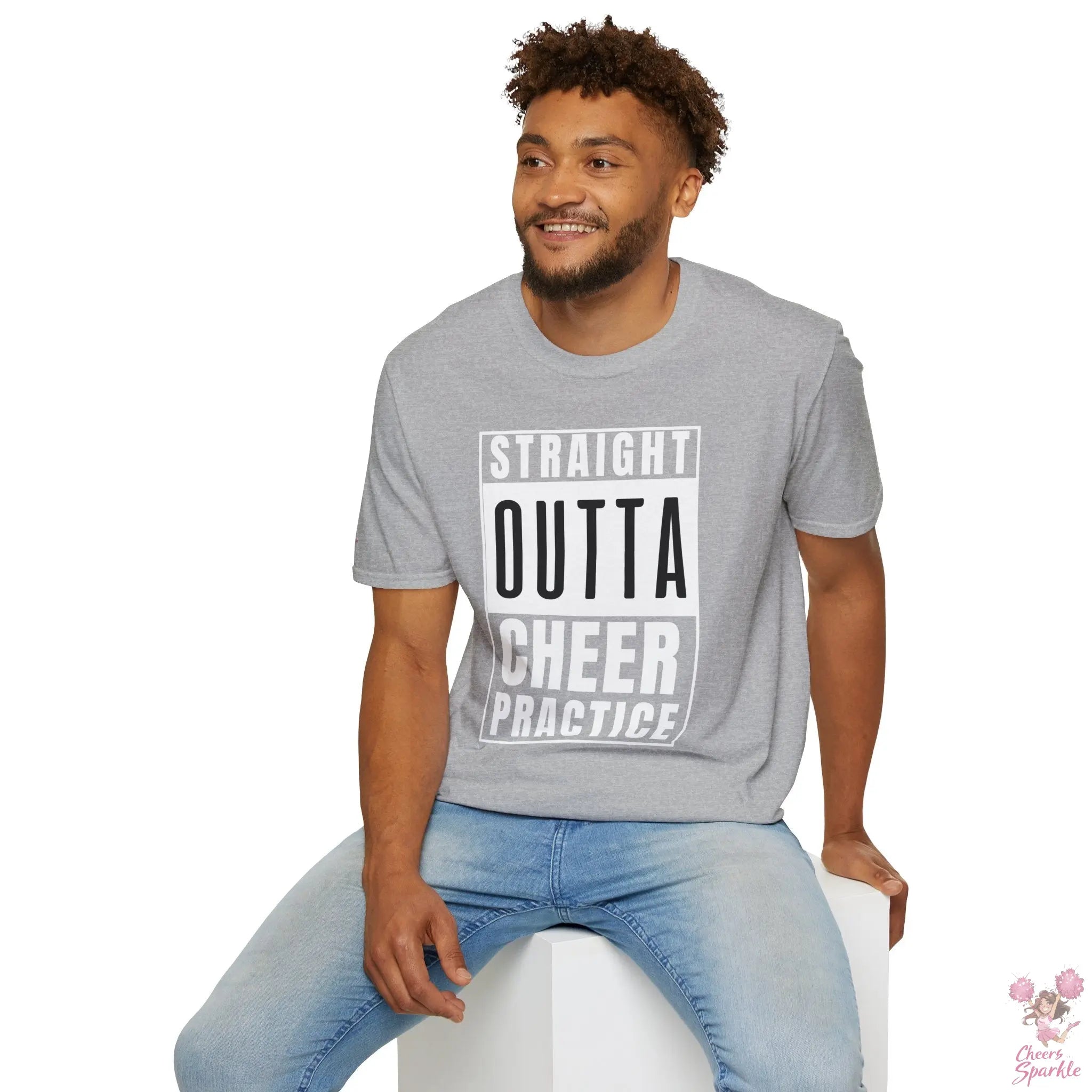 T-Shirt - "Straight Outta Cheer Practice" Cheers and Sparkle