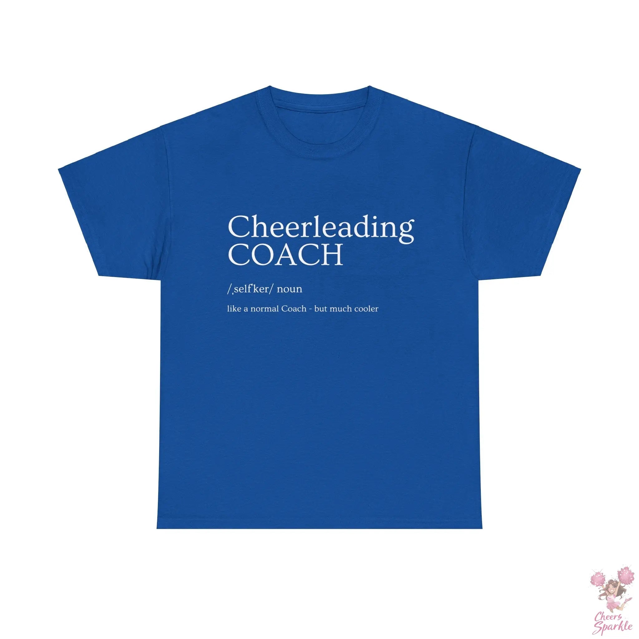 Heavy Cotton T-Shirt „Cheerleading Coach“ Cheers and Sparkle