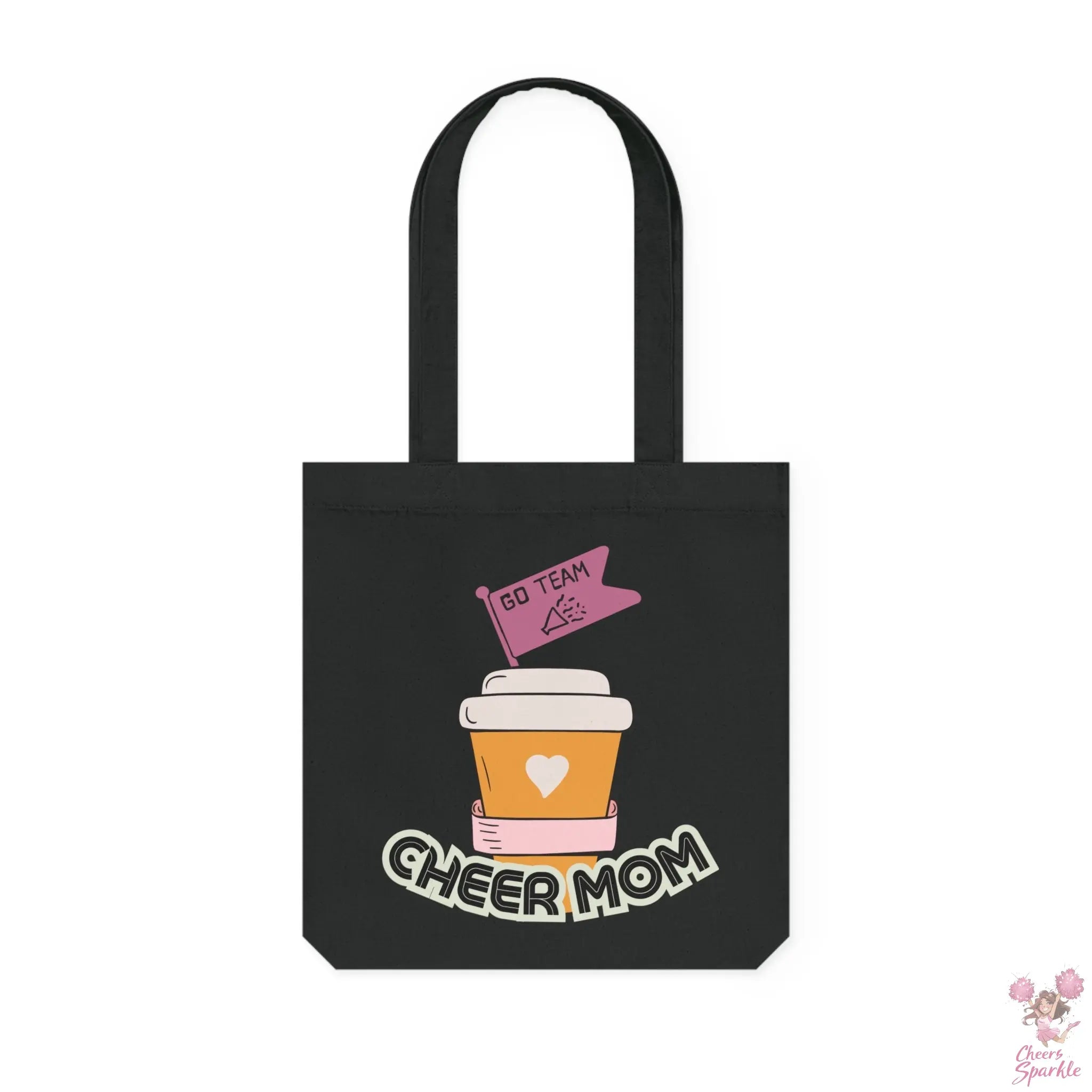 Leinen Einkaufstasche "Cheer Mom" Cheers and Sparkle