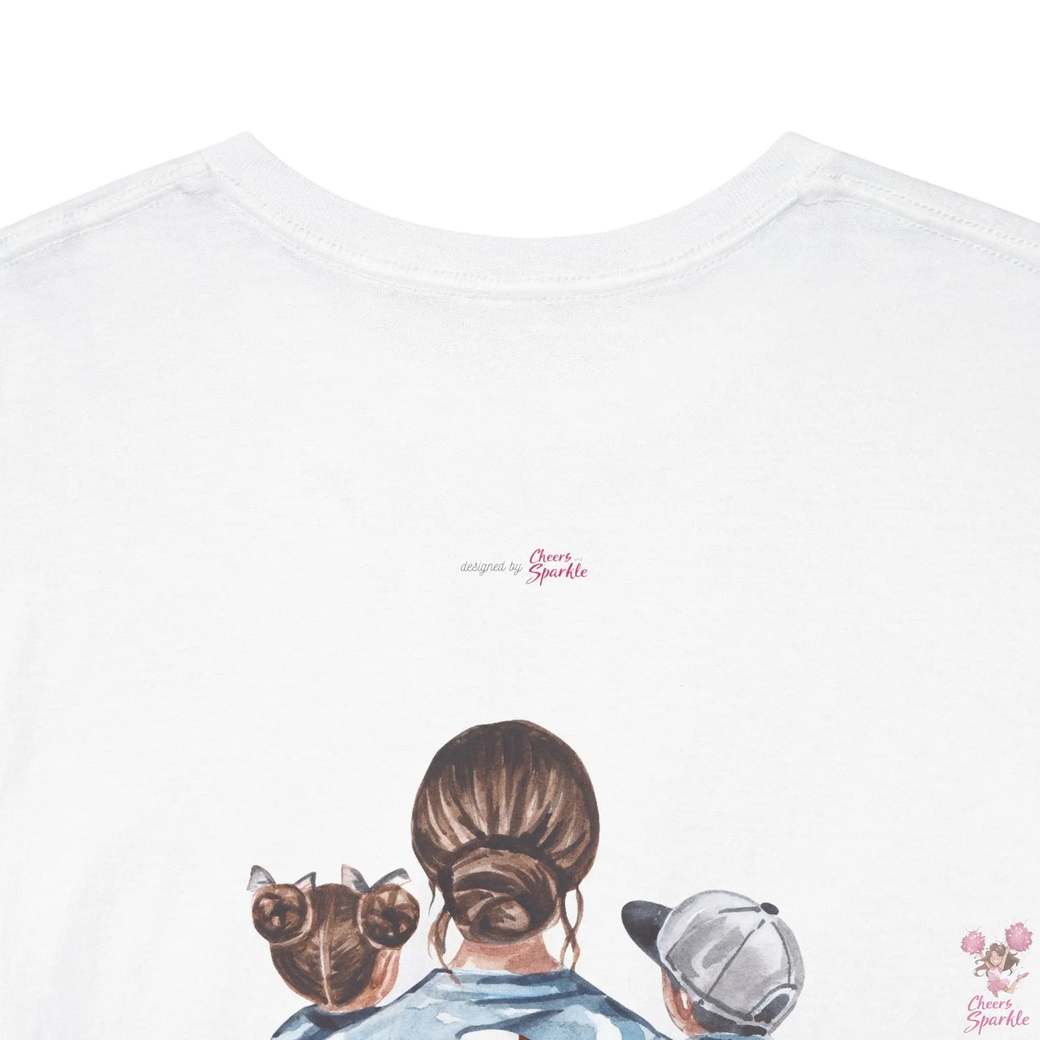 Fan Mom-T-Shirt – „I Cheer for both Teams“ - Cheers and Sparkle