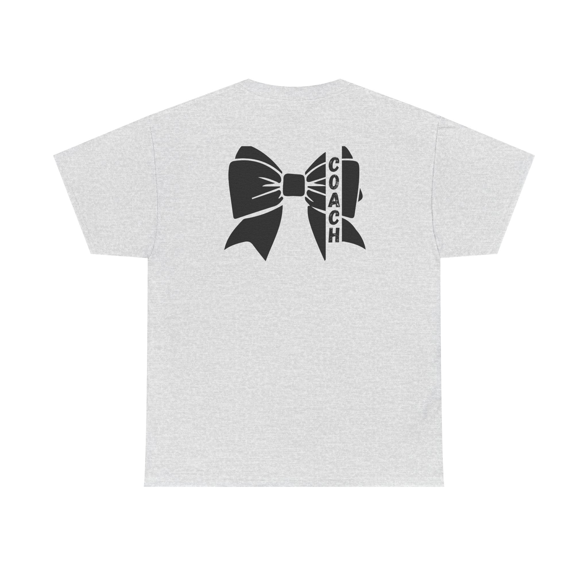 Cheer Coach T-Shirt mit Schwarzer Bow