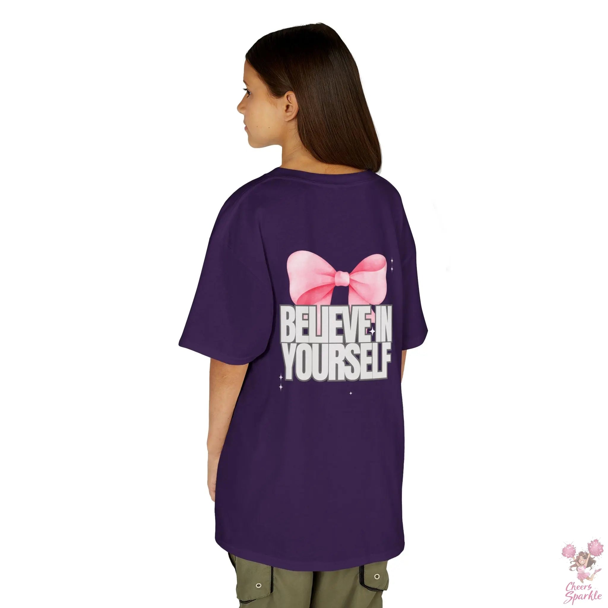 Kinder T-Shirt "Believe in Yourself" Cheers and Sparkle