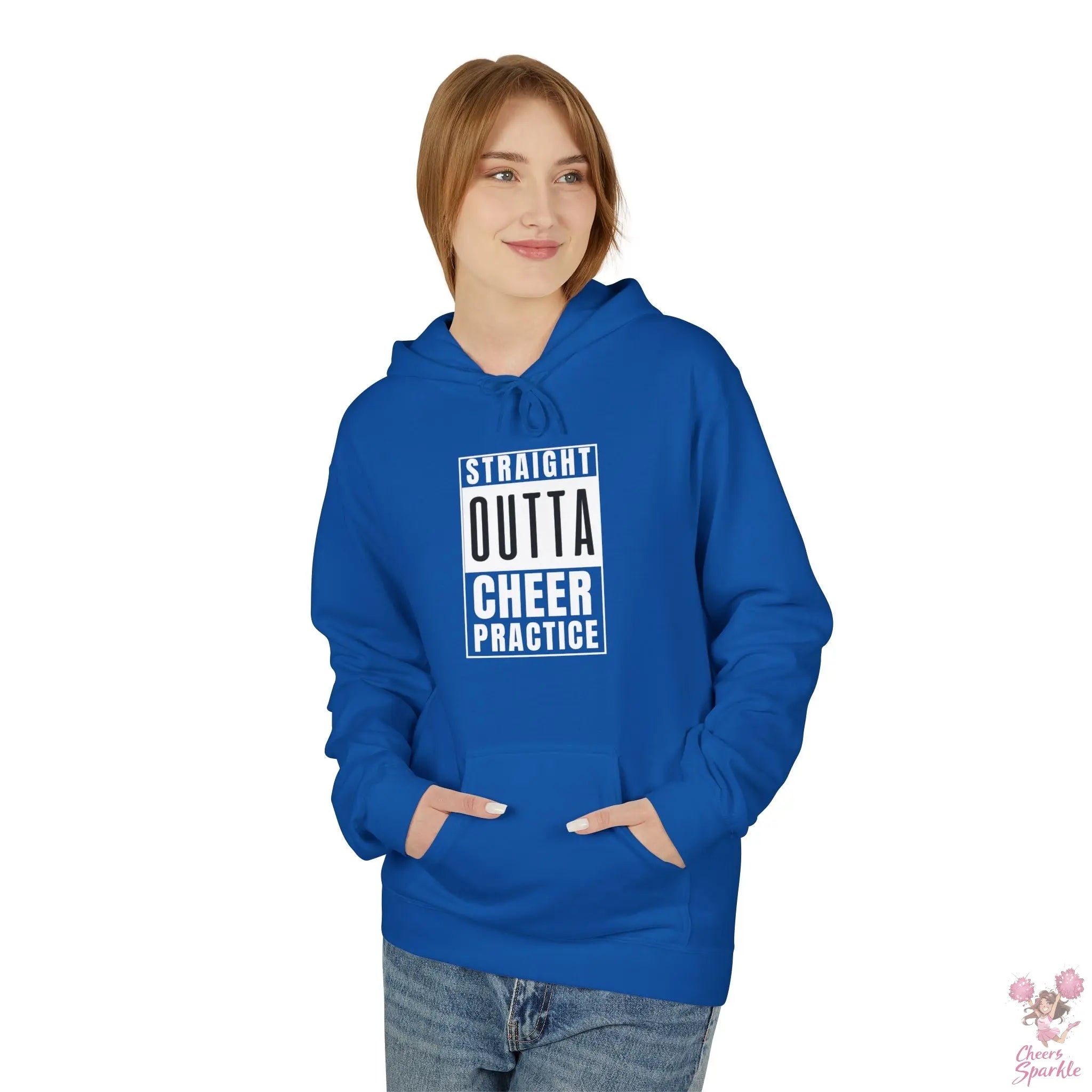 Hoodie „Straight Outta Cheer Practice“ Printify