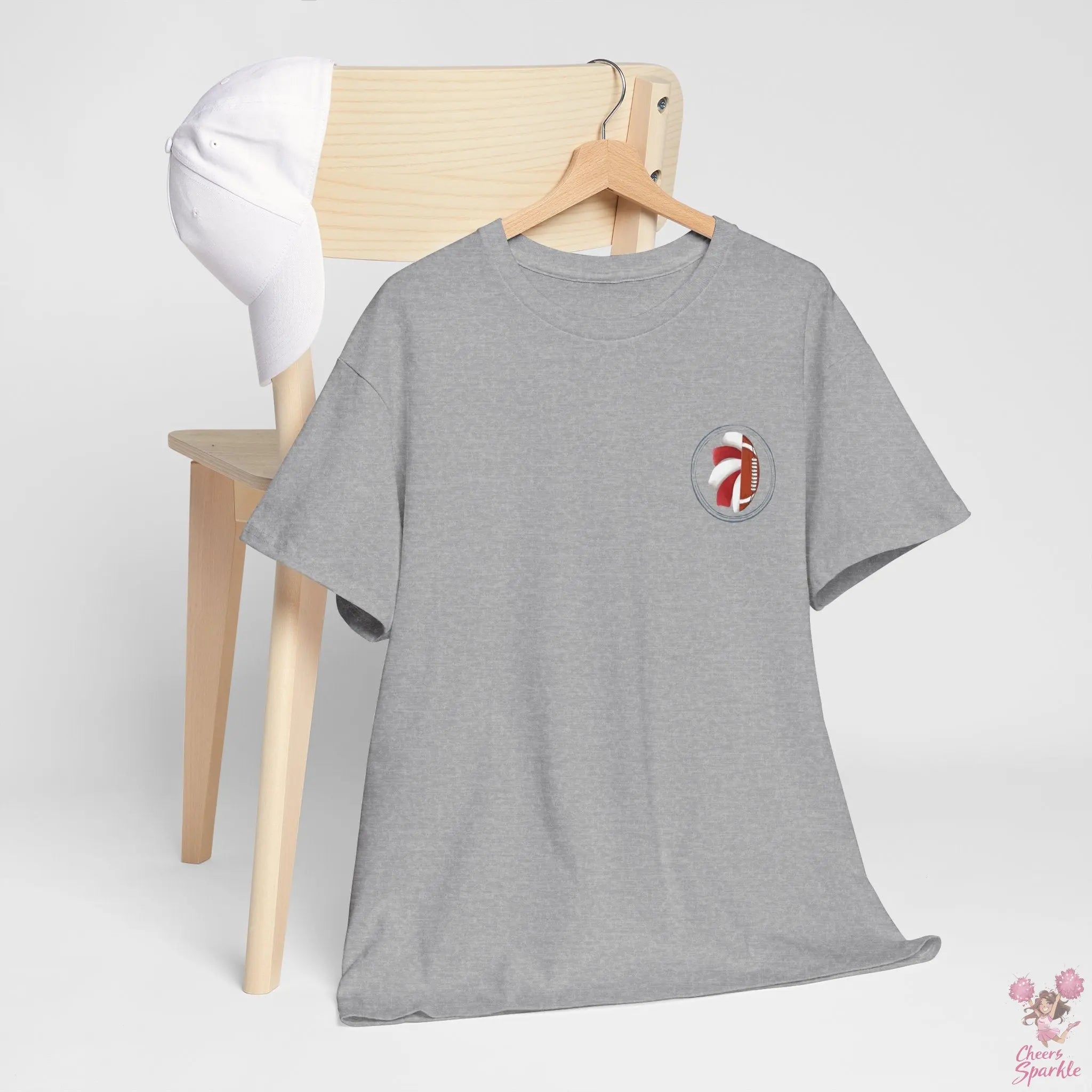 Fan Mom-T-Shirt – „I Cheer for both Teams“ - Cheers and Sparkle