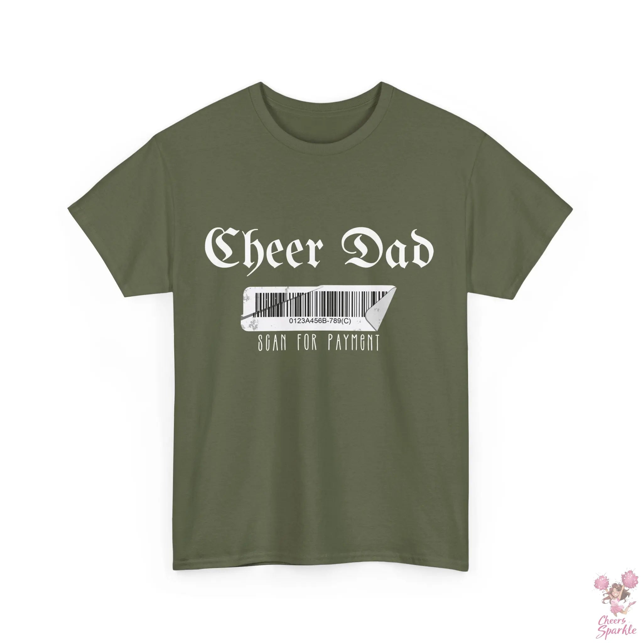 Cheer Dad Heavy Cotton T-Shirt Printify