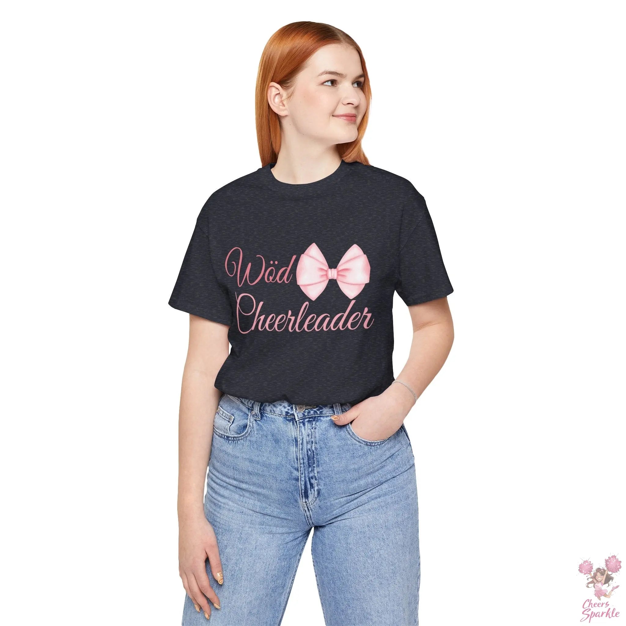 Cheerleader T-Shirt mit Schleifen-Design Cheers and Sparkle