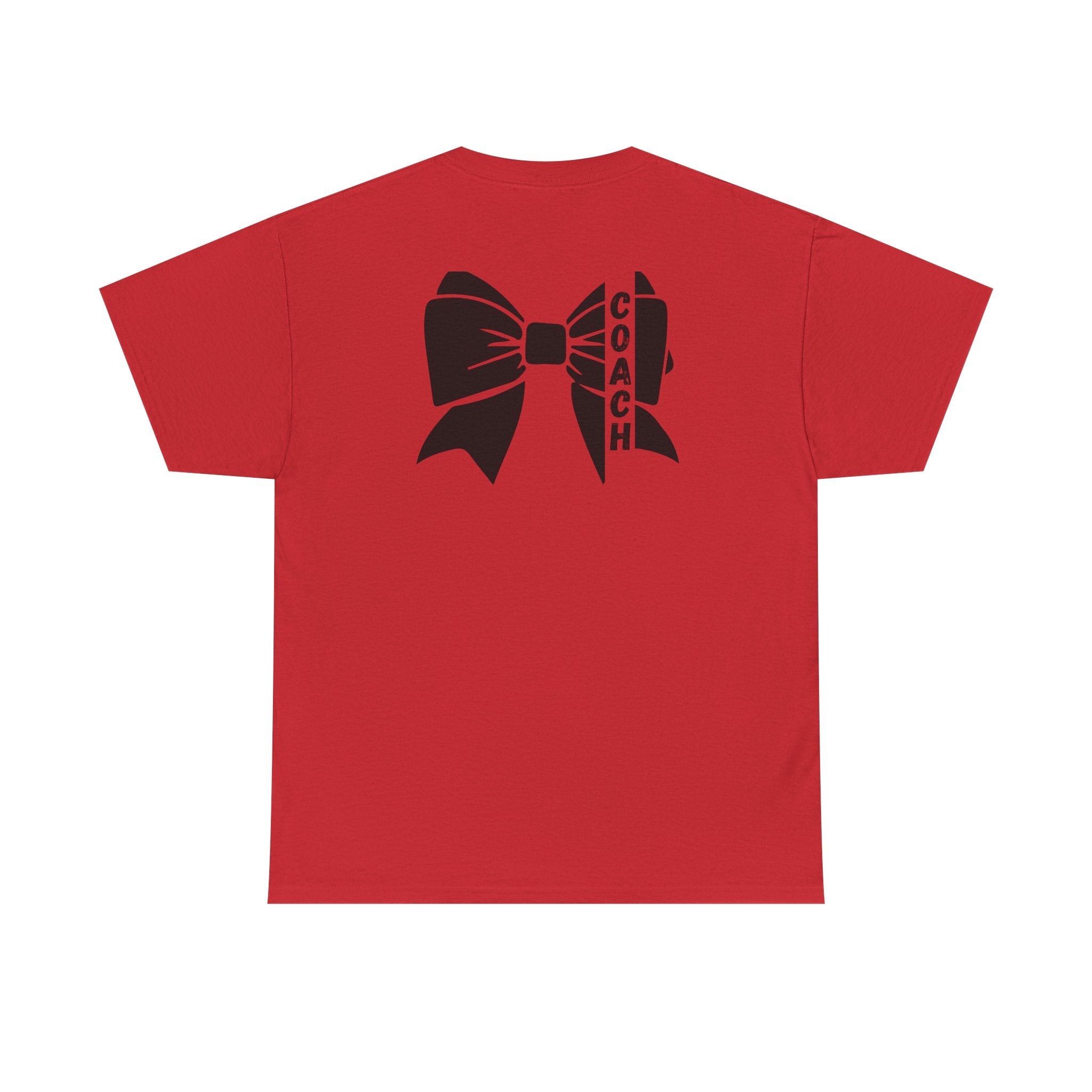 Cheer Coach T-Shirt mit Schwarzer Bow