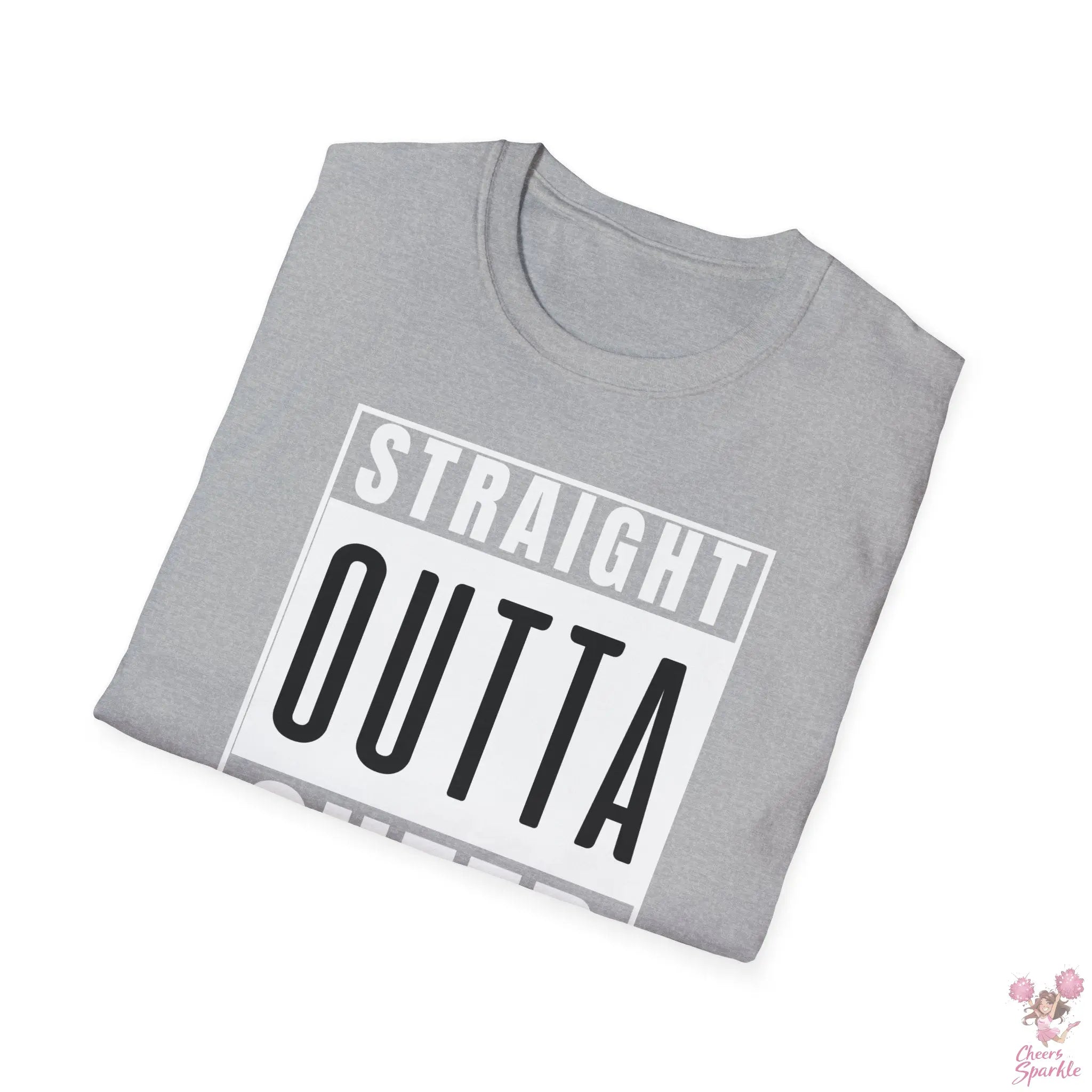 T-Shirt - "Straight Outta Cheer Practice" Cheers and Sparkle