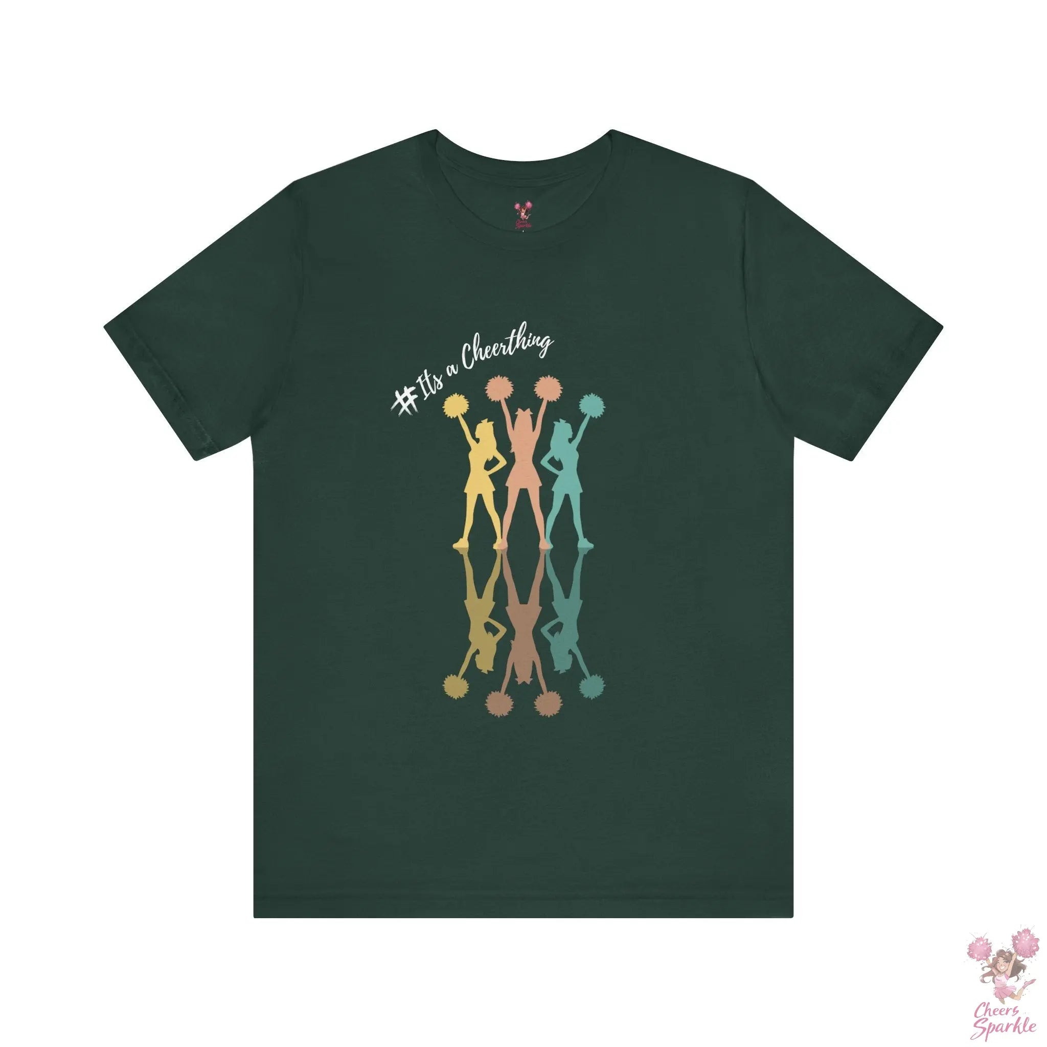 Cheerleader Silhouettes T-Shirt"#Its a Cheerthing" Cheers and Sparkle