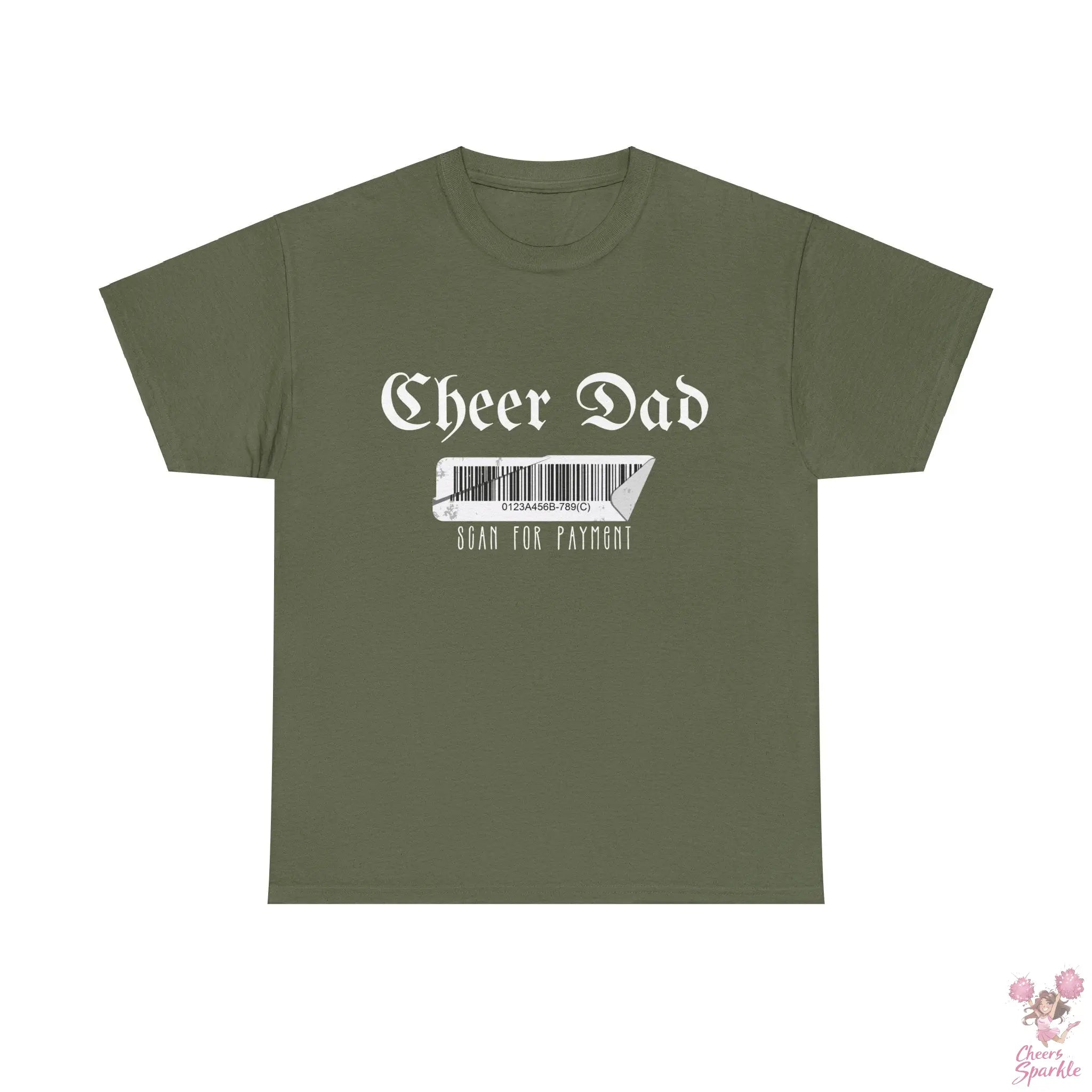 Cheer Dad Heavy Cotton T-Shirt Printify