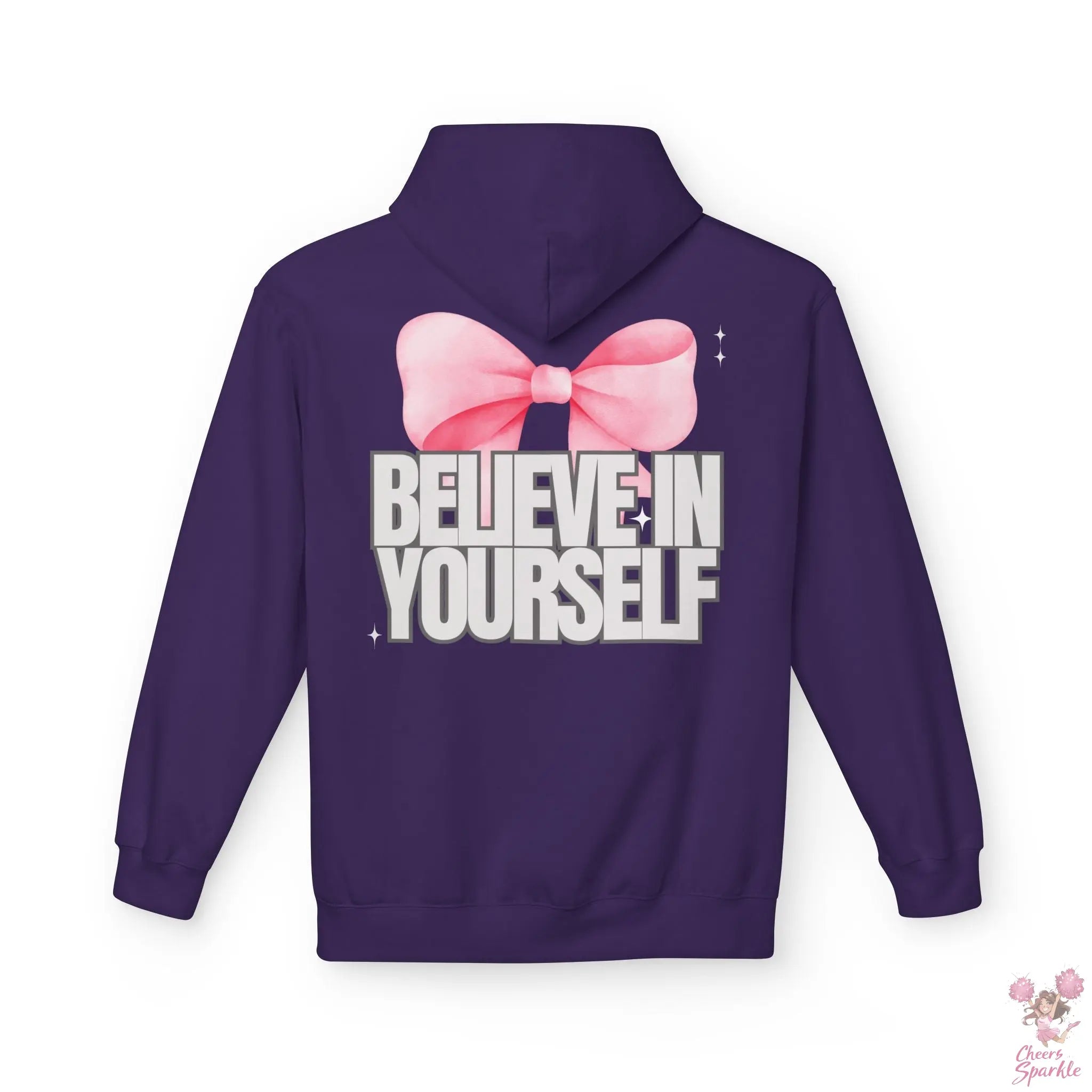Hoddie  "Believe in Yourself" mit Schleifenmotiv Cheers and Sparkle