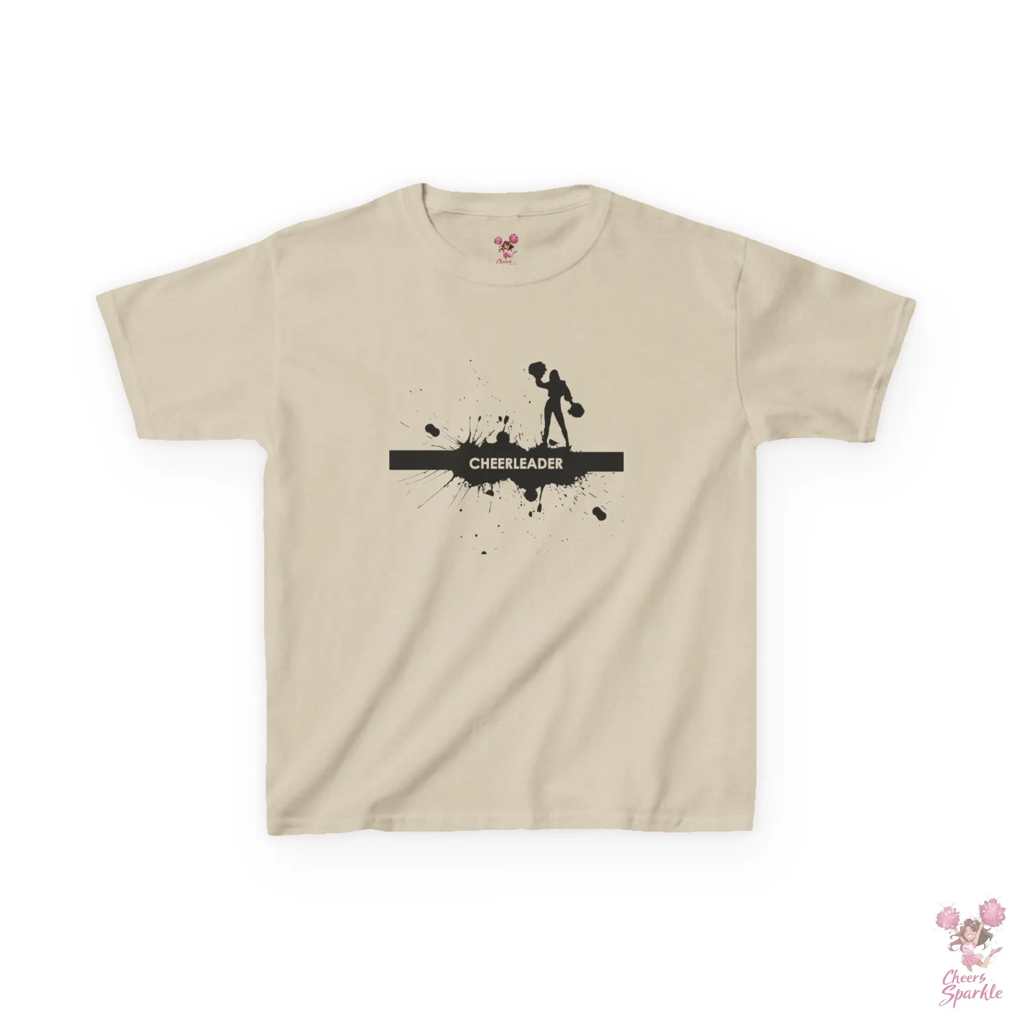Kids T-Shirt mit einer Silhouette einer Cheerleaderin Printify