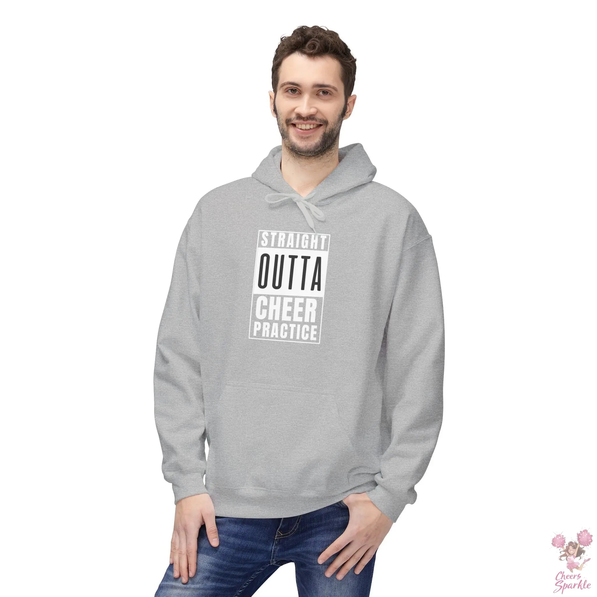 Hoodie „Straight Outta Cheer Practice“ Printify