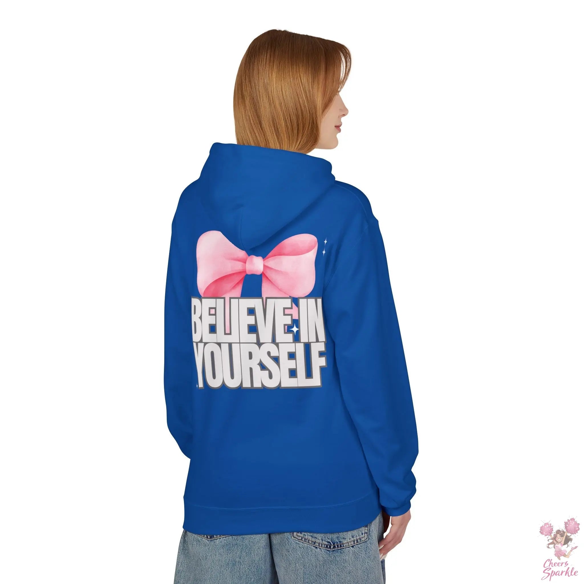 Hoddie  "Believe in Yourself" mit Schleifenmotiv Cheers and Sparkle