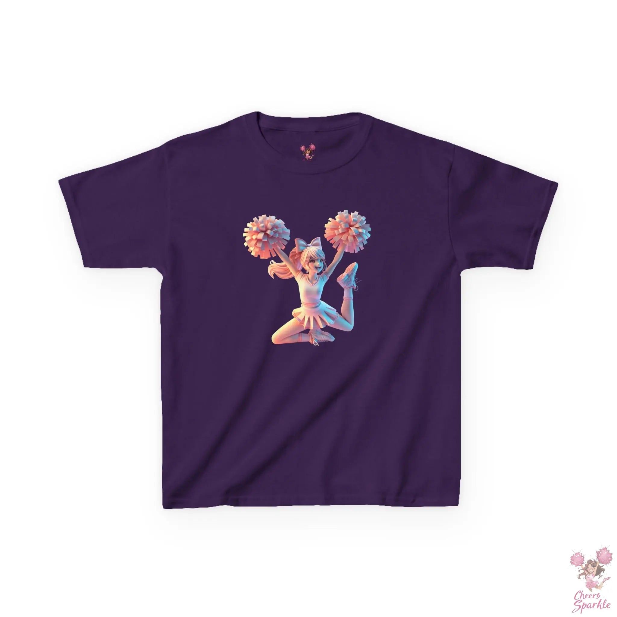 Lebendigen 3D-Druck eines Cheerleaders - Kids Heavy Cotton™ Tee Printify
