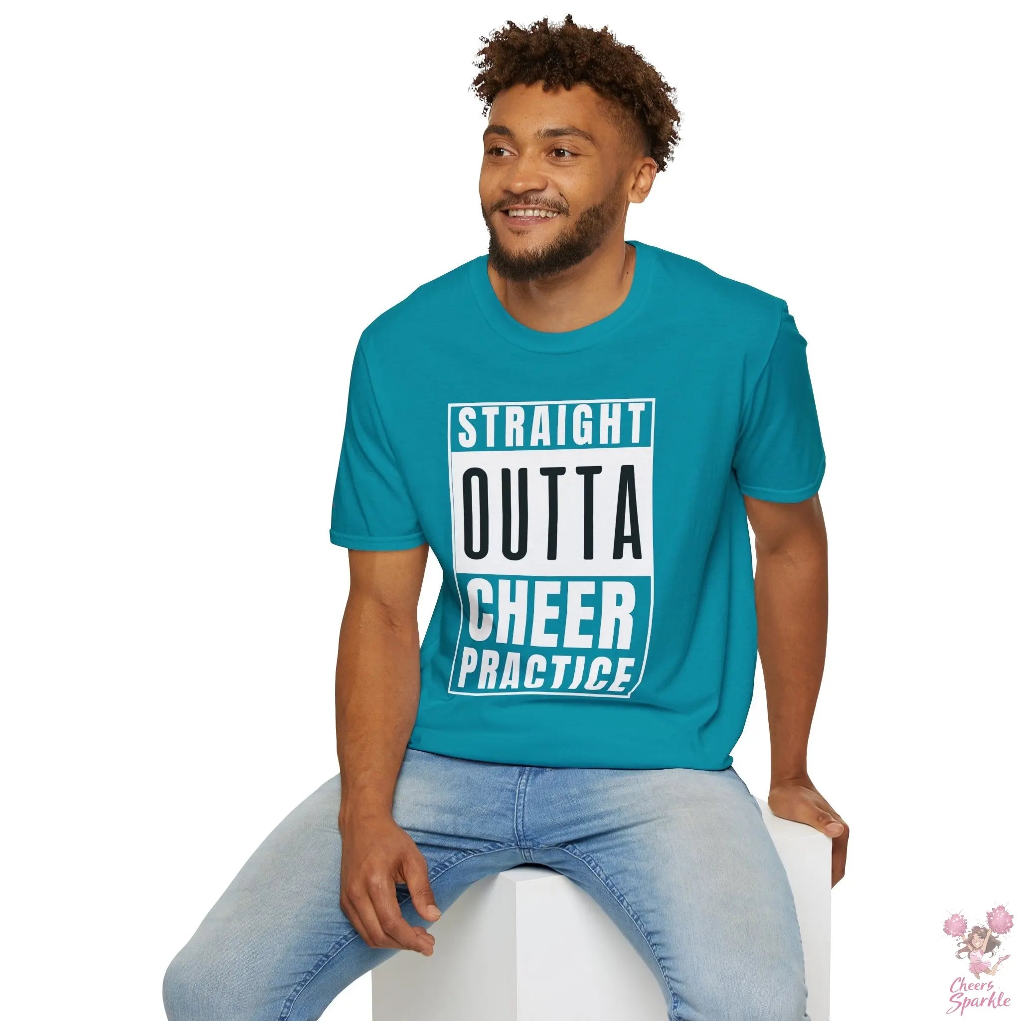 T-Shirt - "Straight Outta Cheer Practice" Cheers and Sparkle