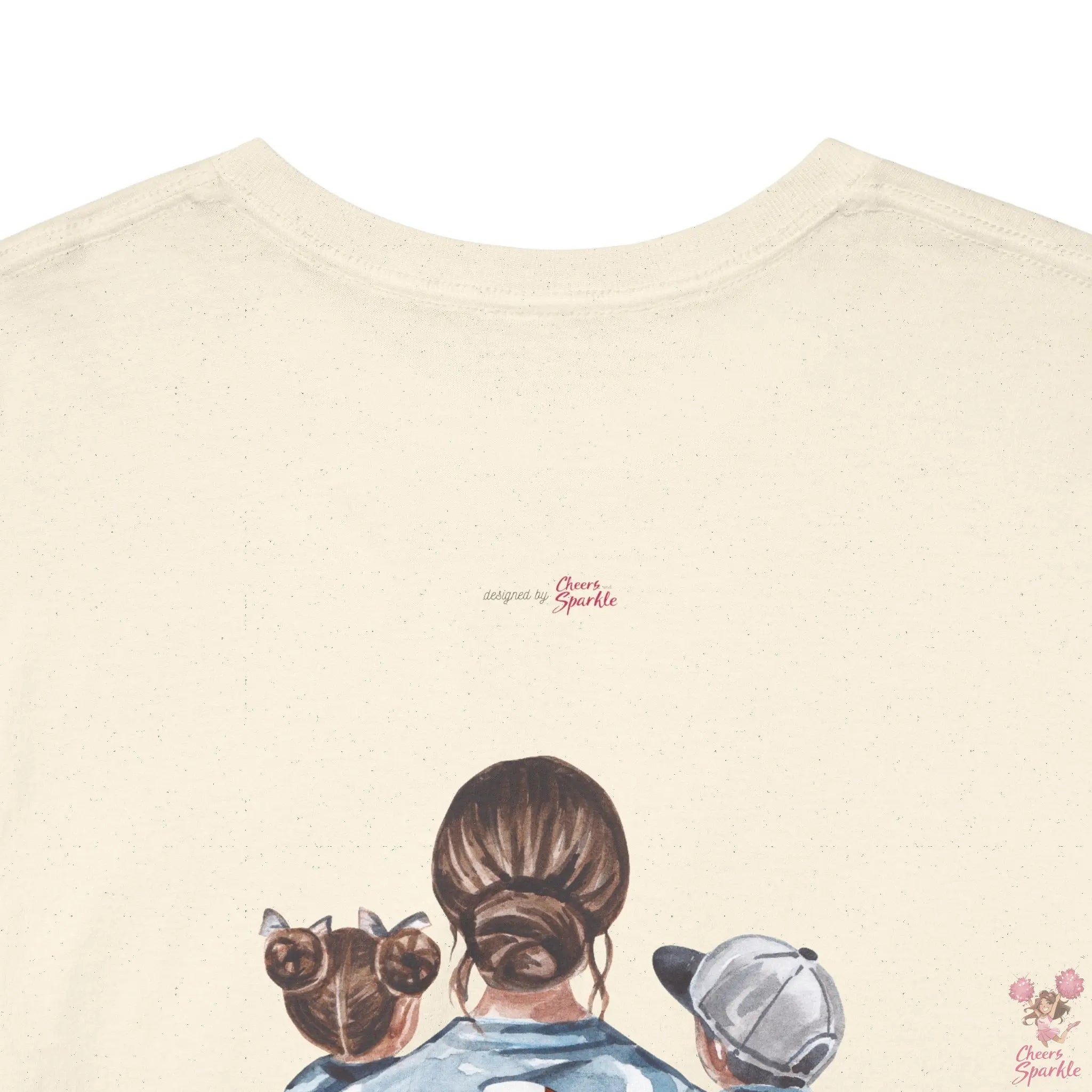 Fan Mom-T-Shirt – „I Cheer for both Teams“ - Cheers and Sparkle