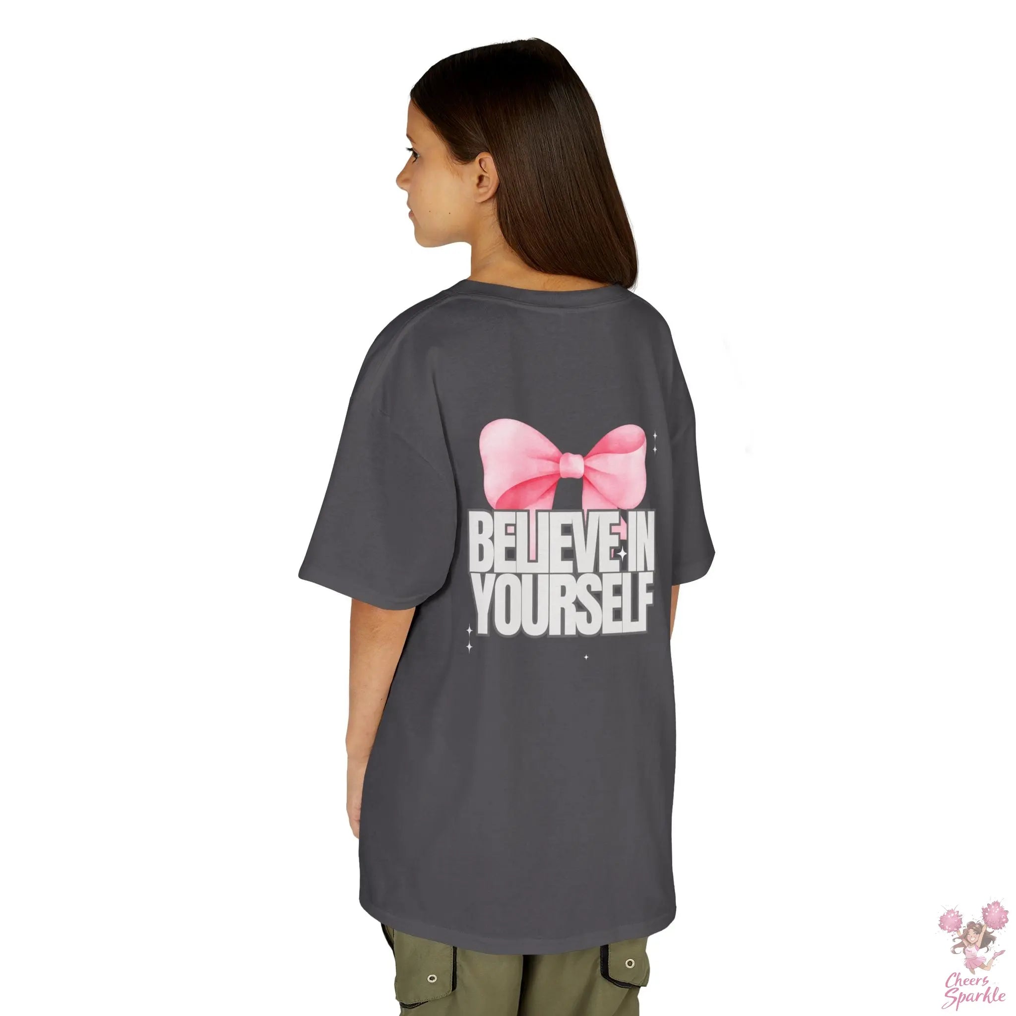 Kinder T-Shirt "Believe in Yourself" Cheers and Sparkle