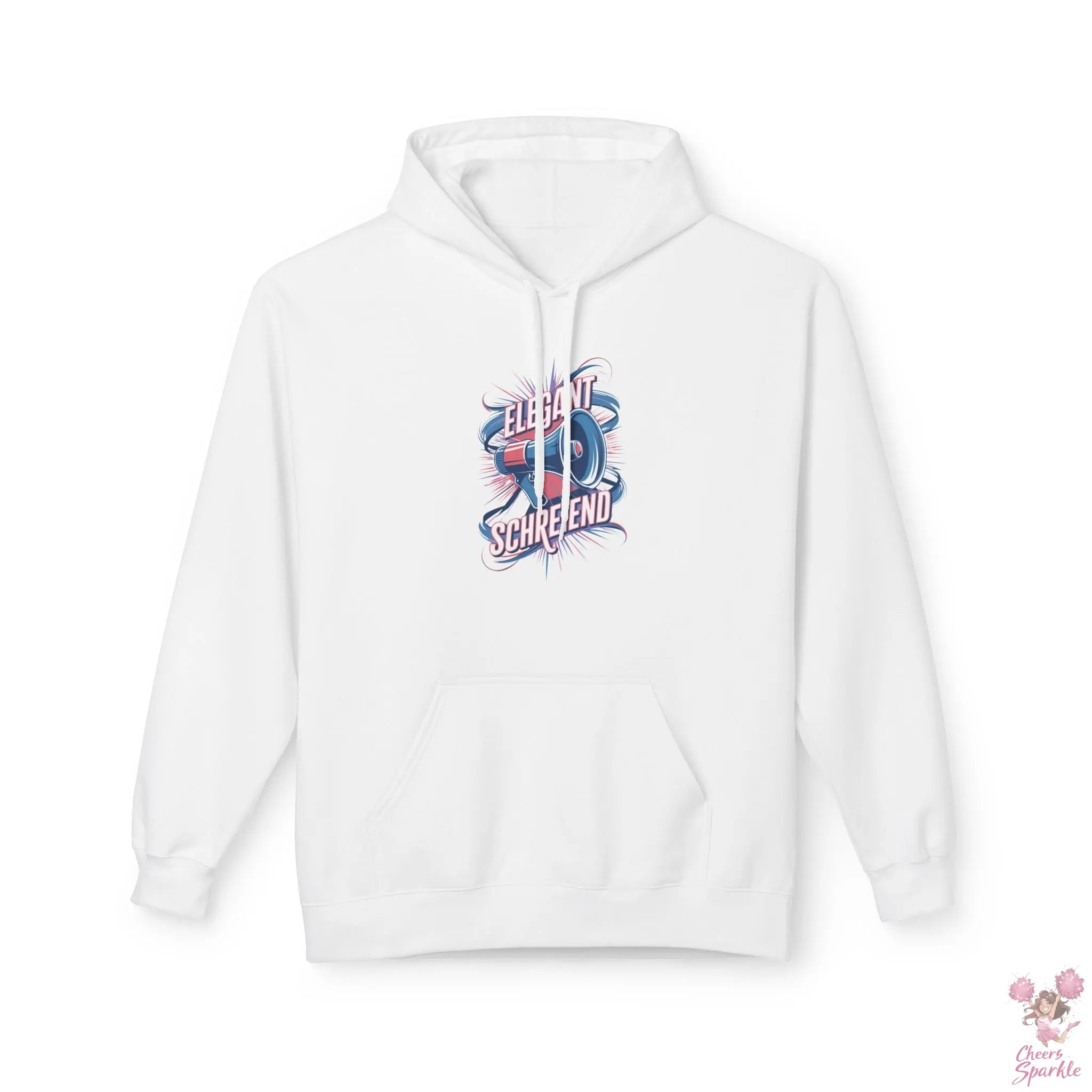 Hoodie „Schreiend & Elegant mit Megaphone“ Cheers and Sparkle