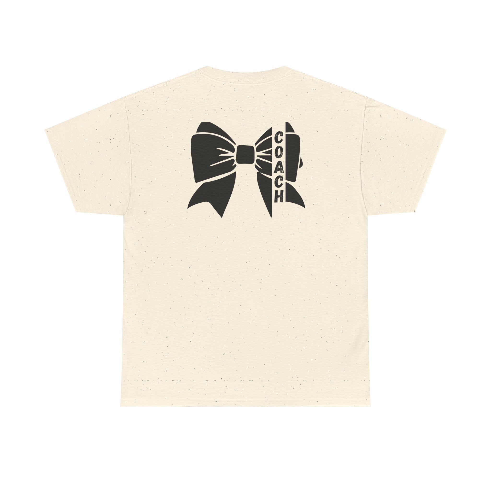 Cheer Coach T-Shirt mit Schwarzer Bow