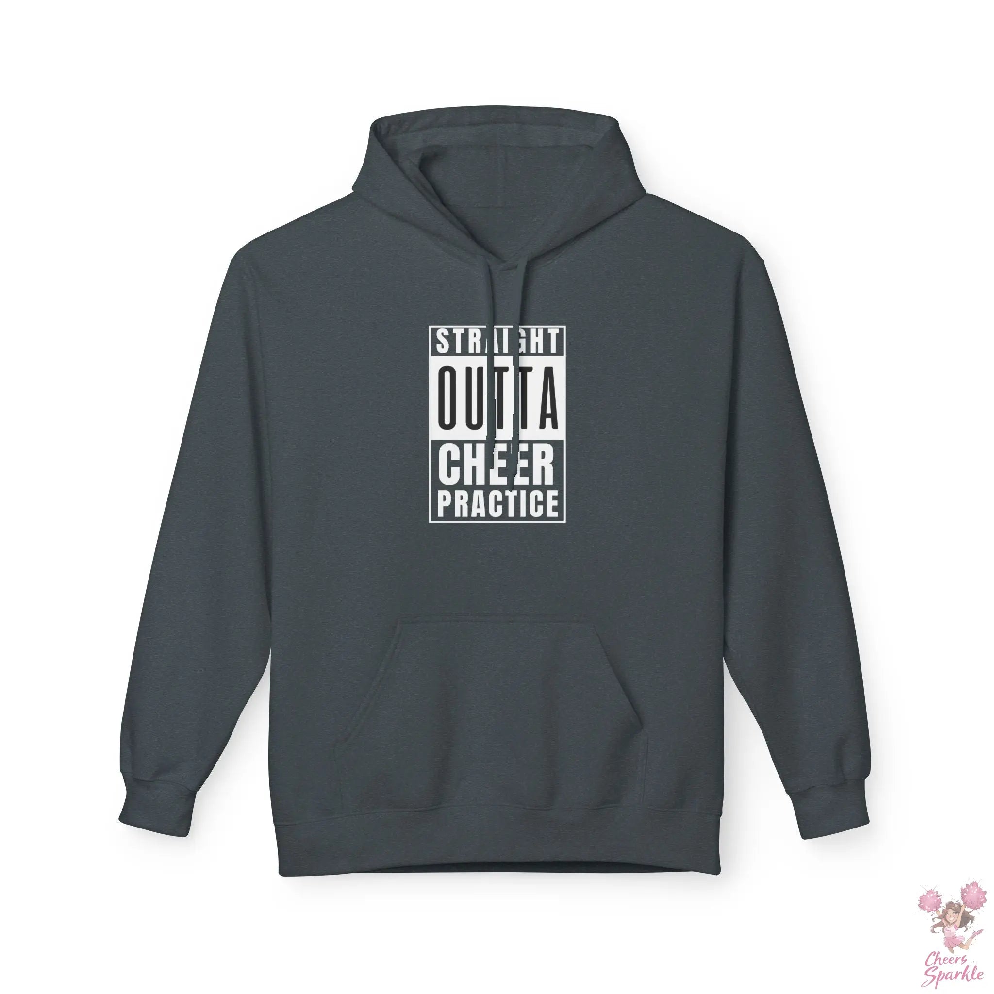 Hoodie „Straight Outta Cheer Practice“ Printify