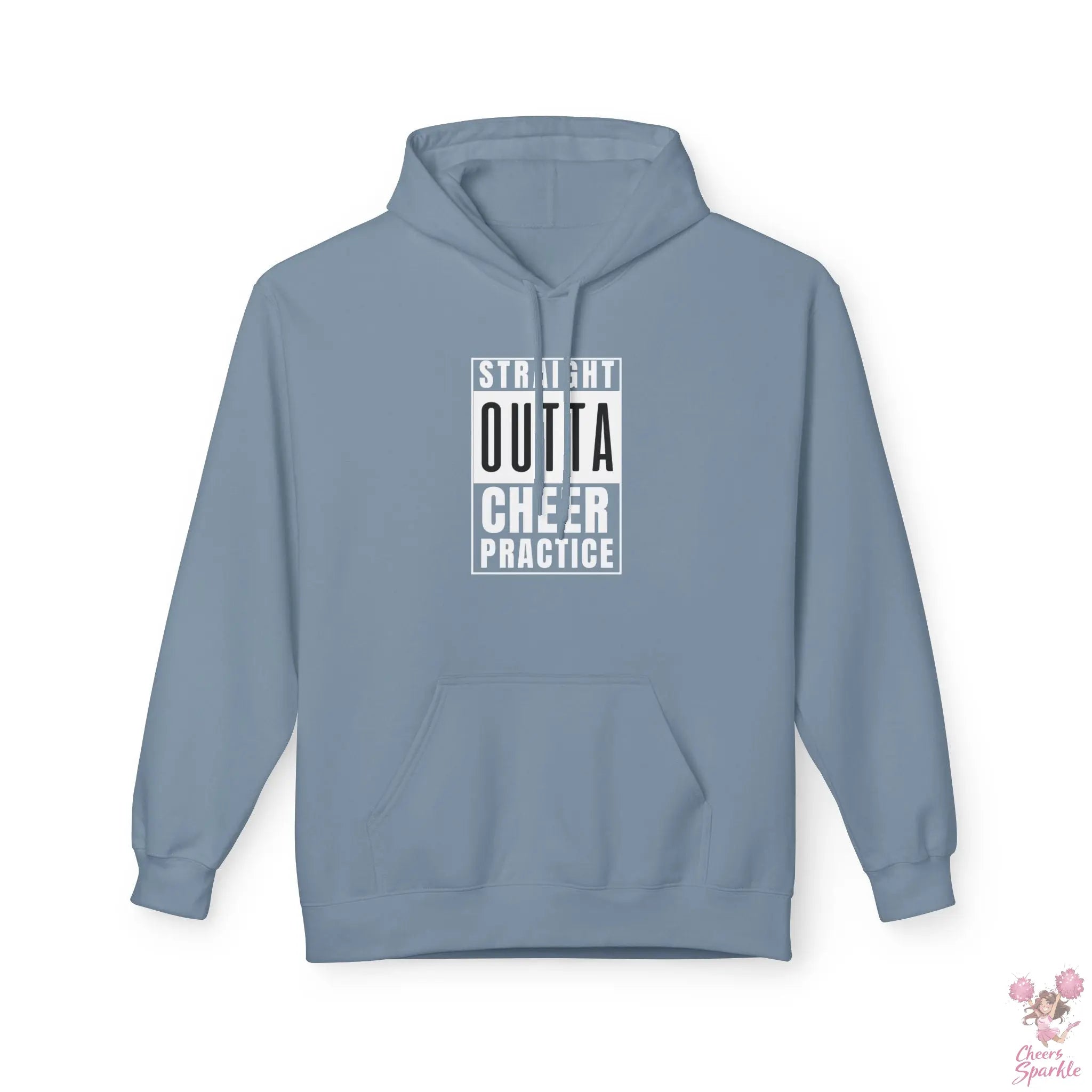 Hoodie „Straight Outta Cheer Practice“ Printify