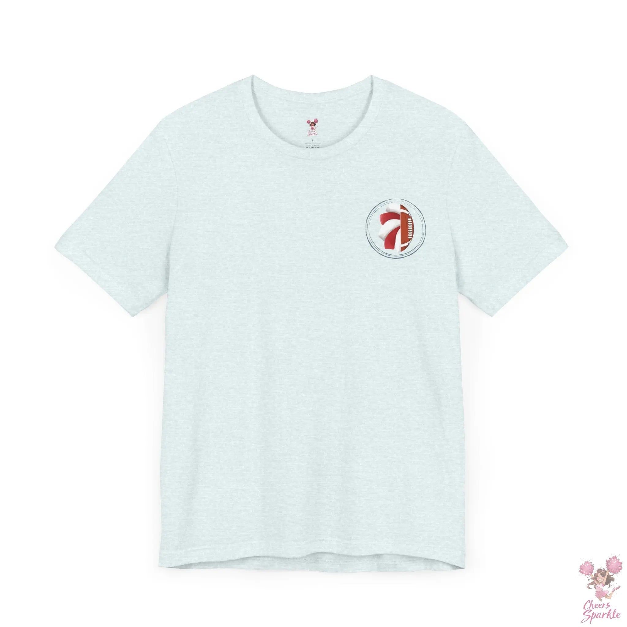 Mom T-Shirt "I Cheer for both Teams" Cheers and Sparkle