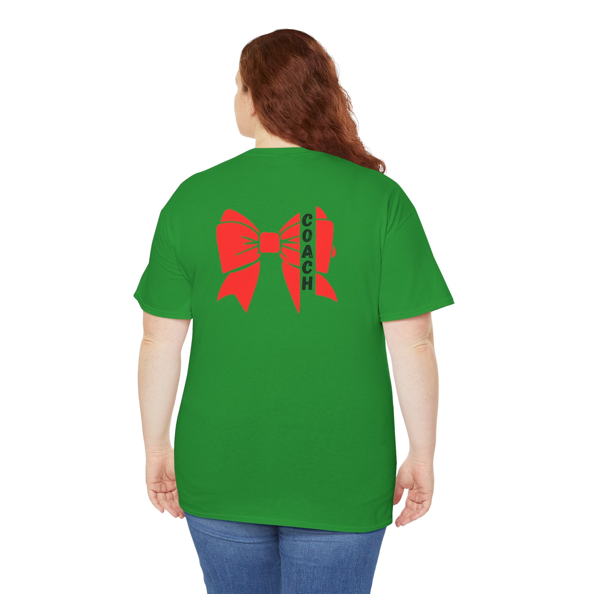 Cheer Coach T-Shirt mit Roter Bow