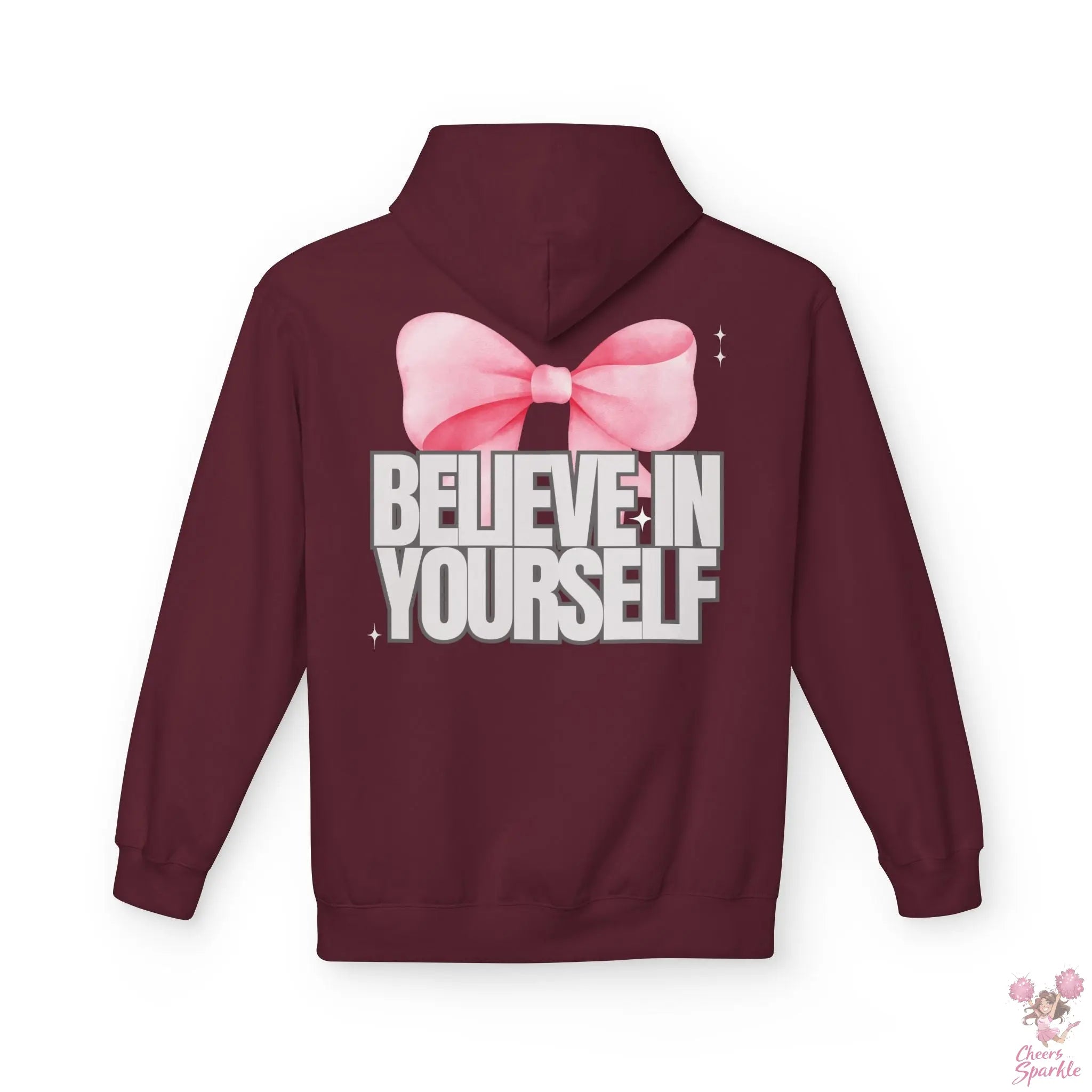 Hoddie  "Believe in Yourself" mit Schleifenmotiv Cheers and Sparkle