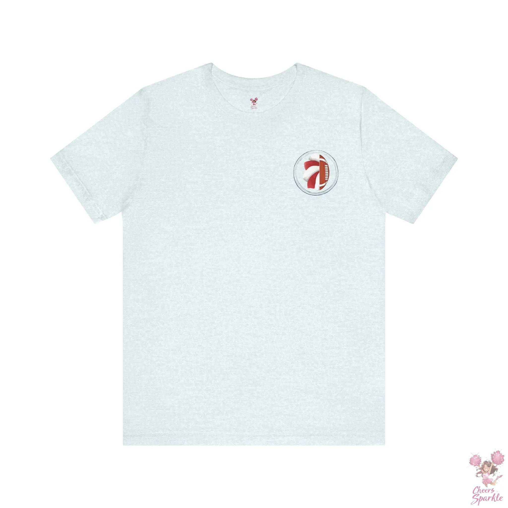 Mom T-Shirt "I Cheer for both Teams" Cheers and Sparkle