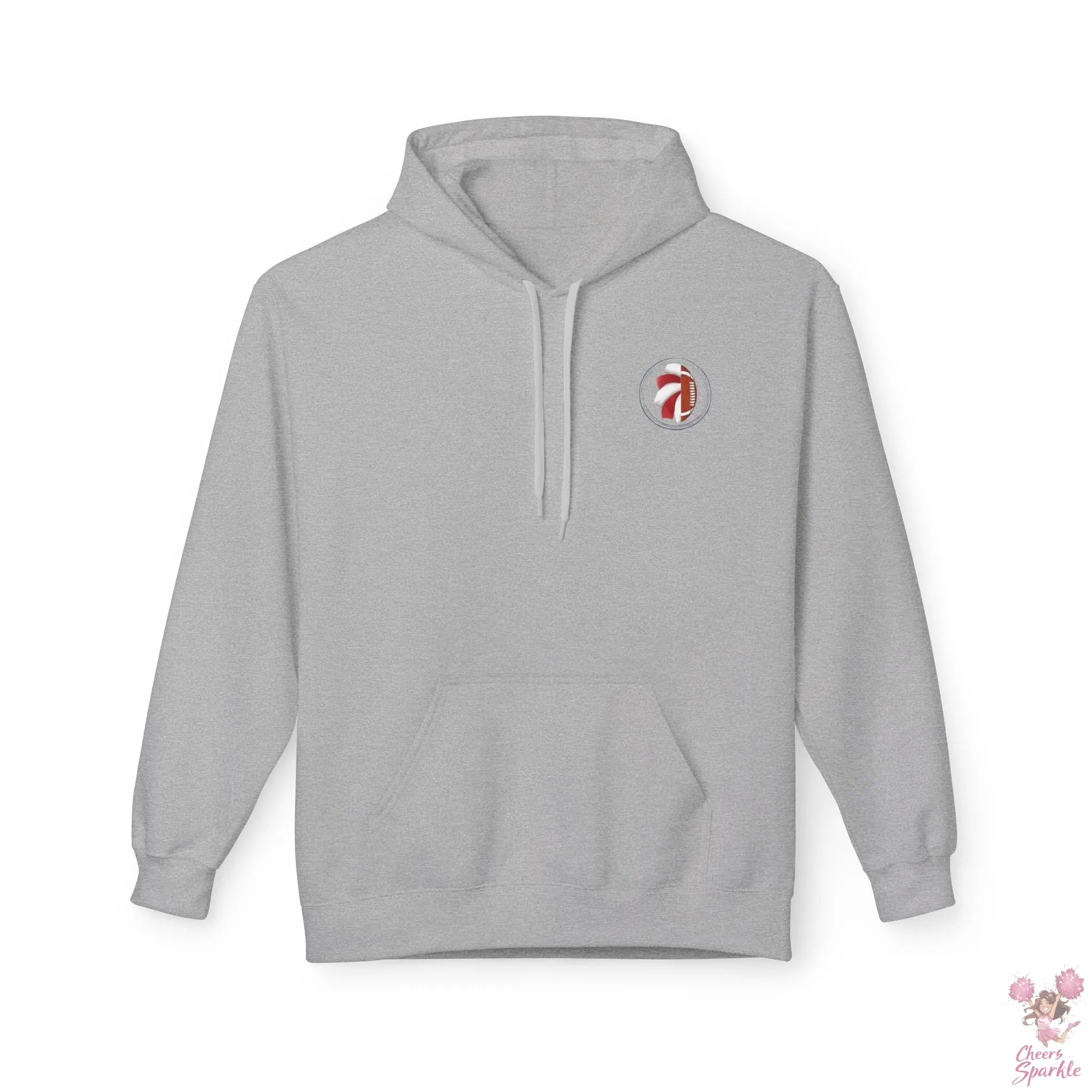 He Plays - She Cheers Hoodie Printify