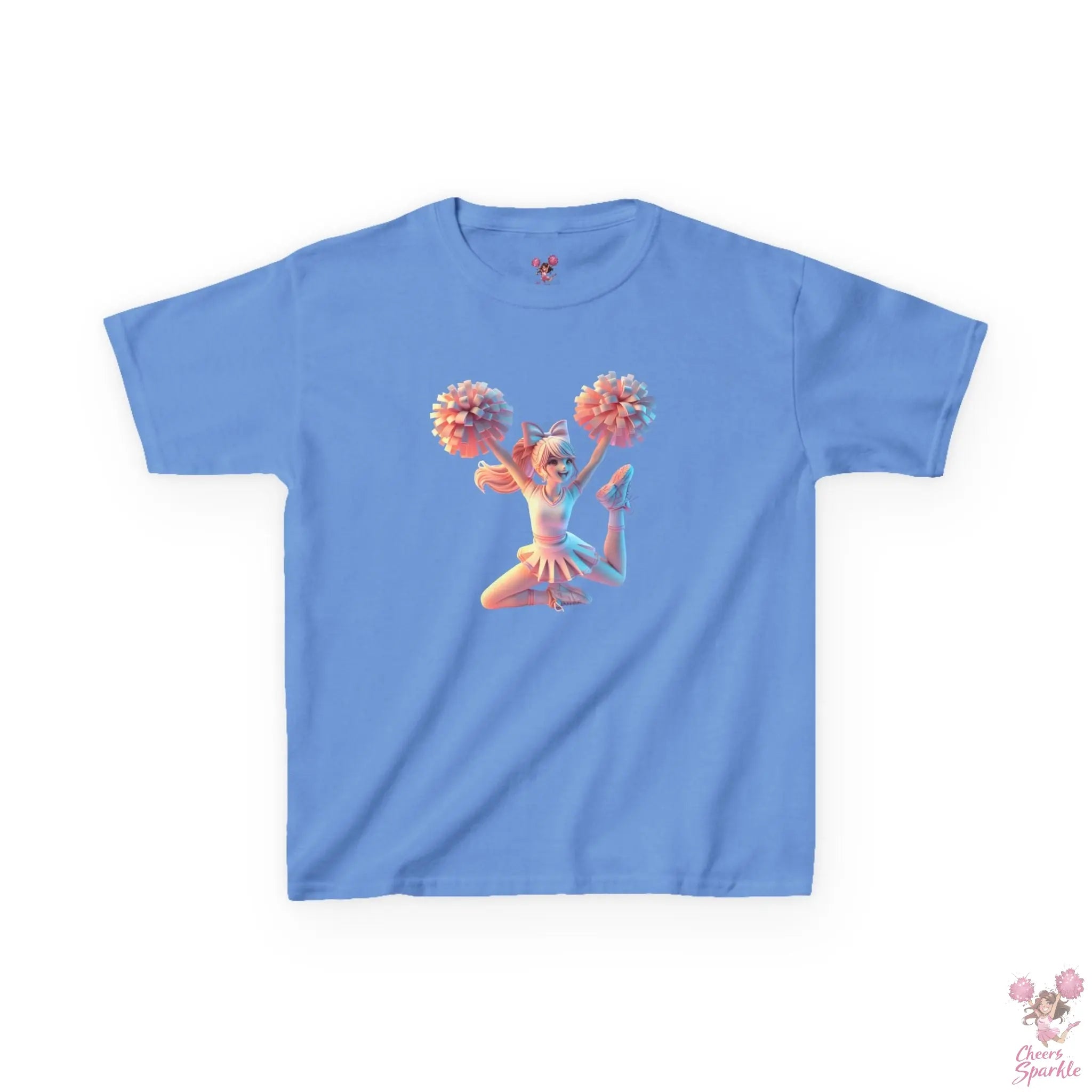 Lebendigen 3D-Druck eines Cheerleaders - Kids Heavy Cotton™ Tee Printify