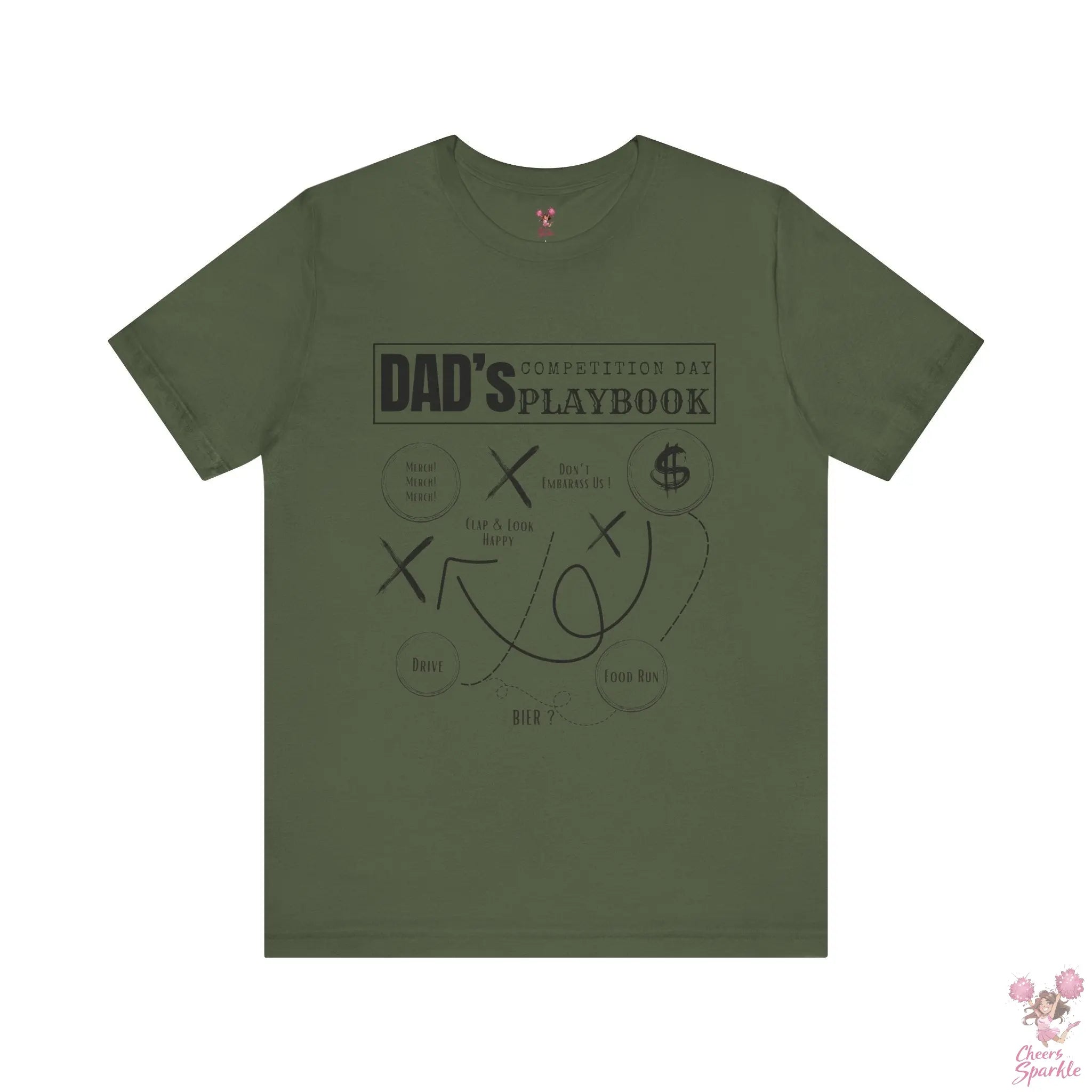 Cheer Dad T-Shirt for Game Day and Cheer Competition Printify