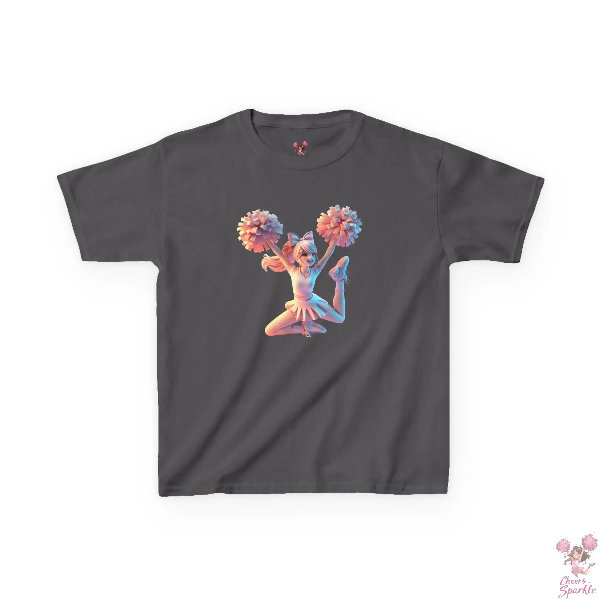 Lebendigen 3D-Druck eines Cheerleaders - Kids Heavy Cotton™ Tee Printify