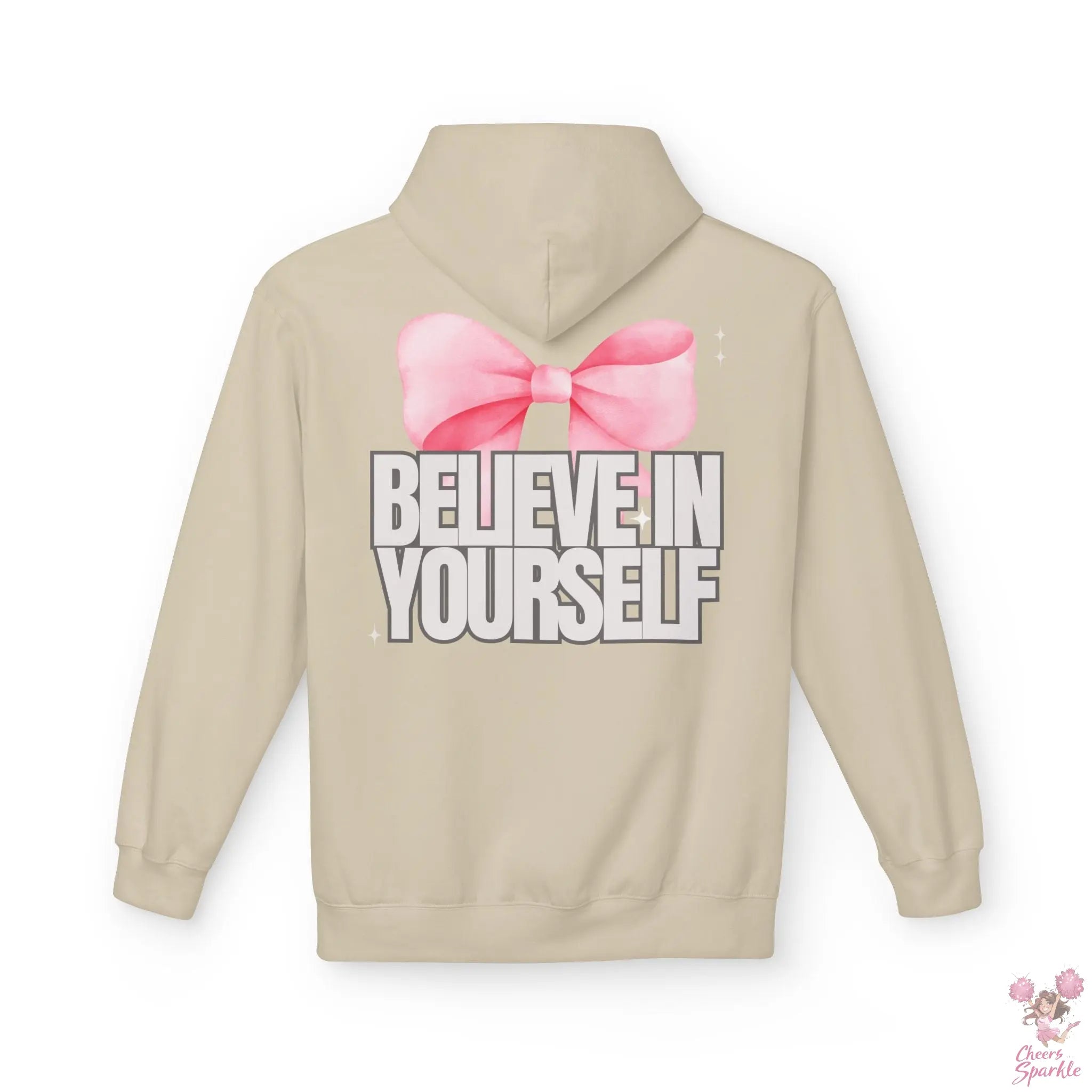 Hoddie  "Believe in Yourself" mit Schleifenmotiv Cheers and Sparkle