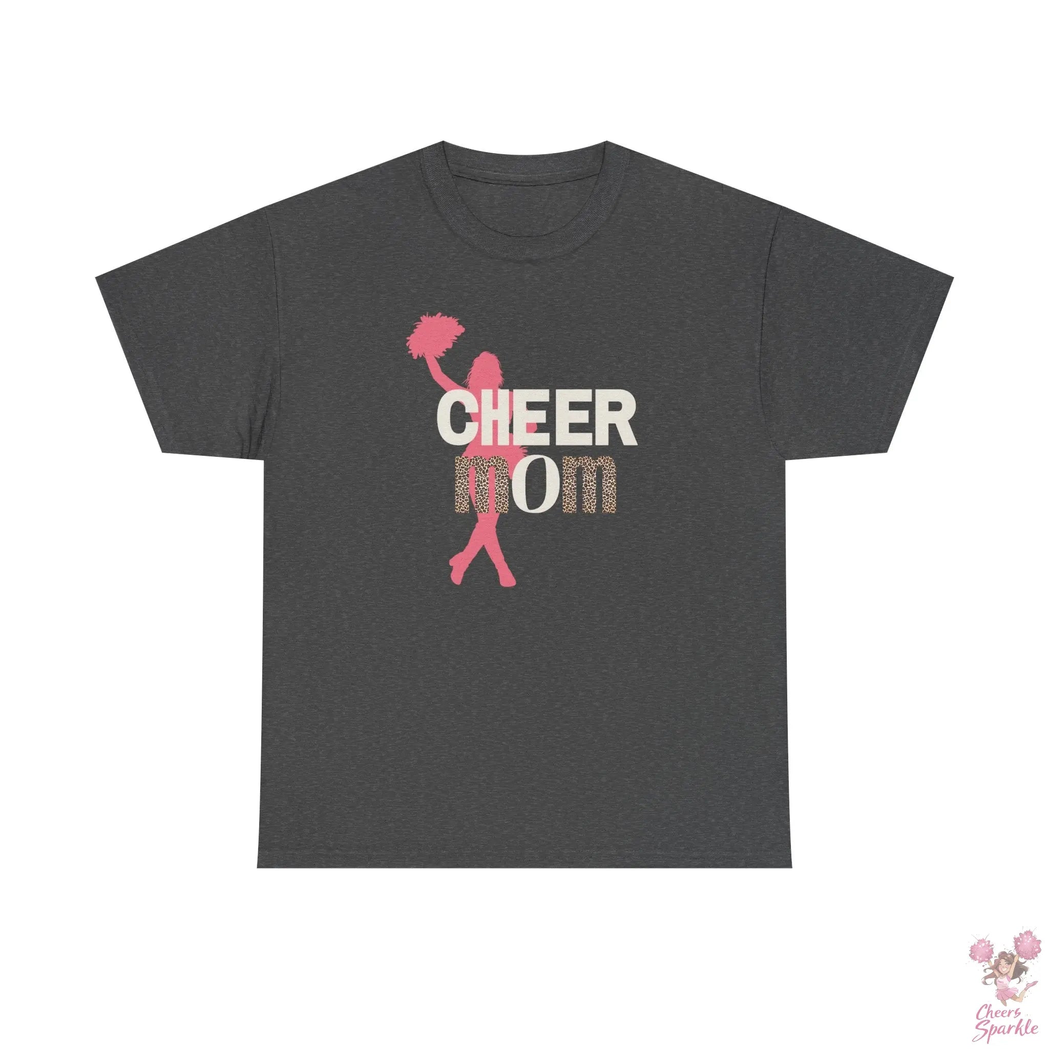 Rundhals Cheer Mom T-Shirt Printify