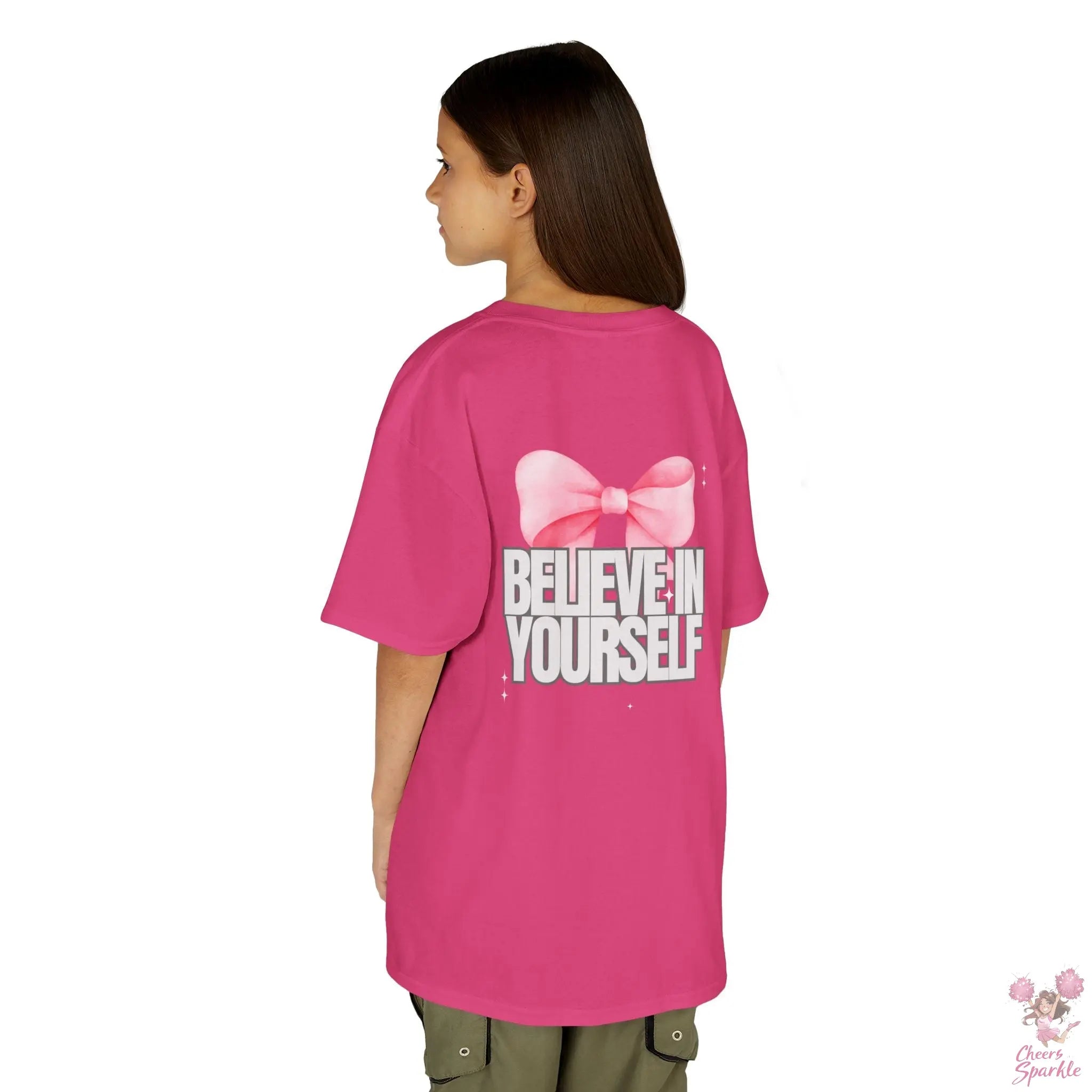 Kinder T-Shirt "Believe in Yourself" Cheers and Sparkle