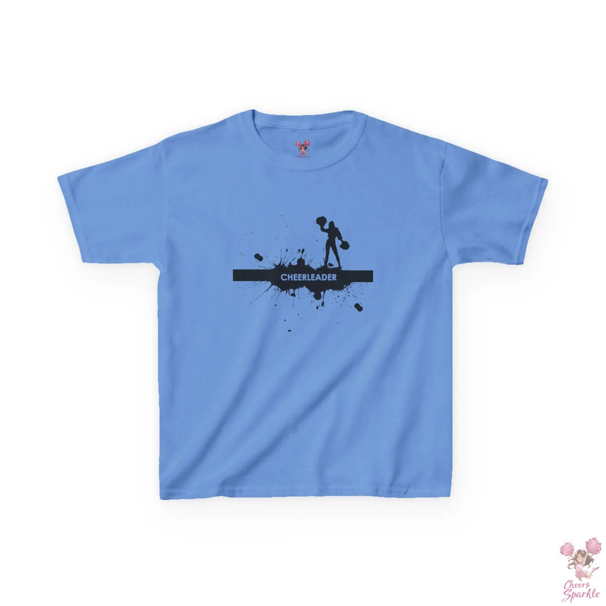 Kids T-Shirt mit einer Silhouette einer Cheerleaderin Printify