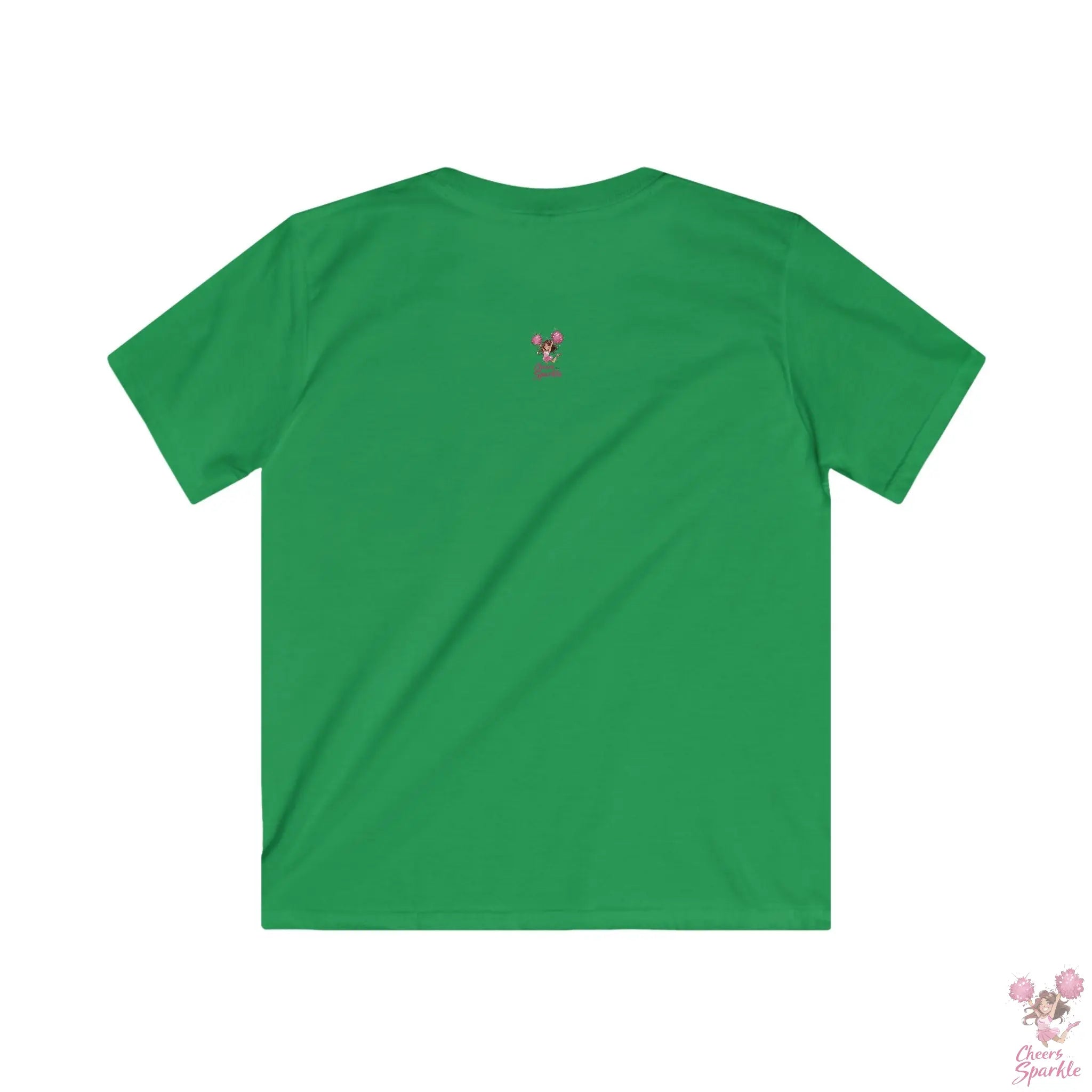 Kinder T-Shirt Dynamische Cheerleader-Silhouette Cheers and Sparkle