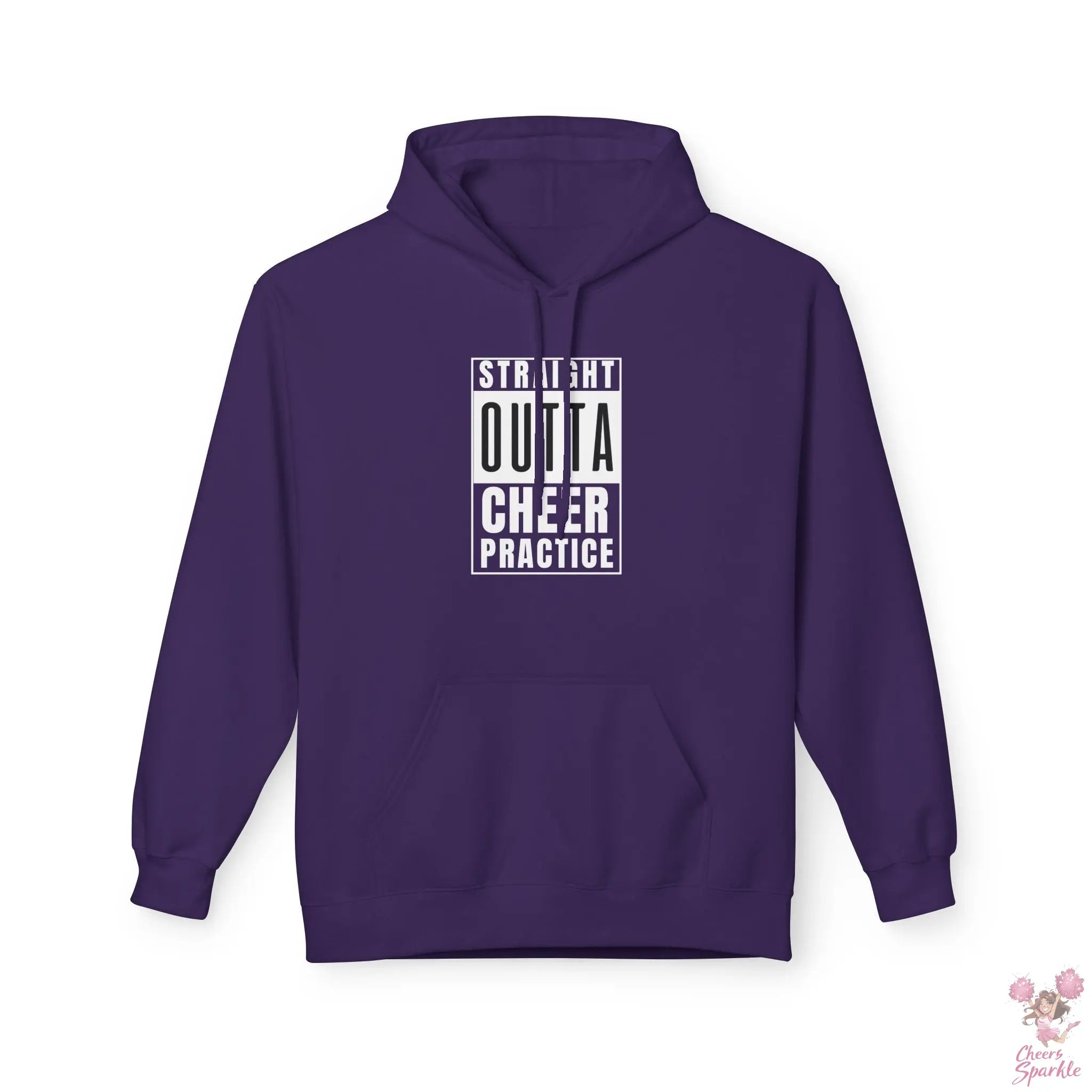 Hoodie „Straight Outta Cheer Practice“ Printify