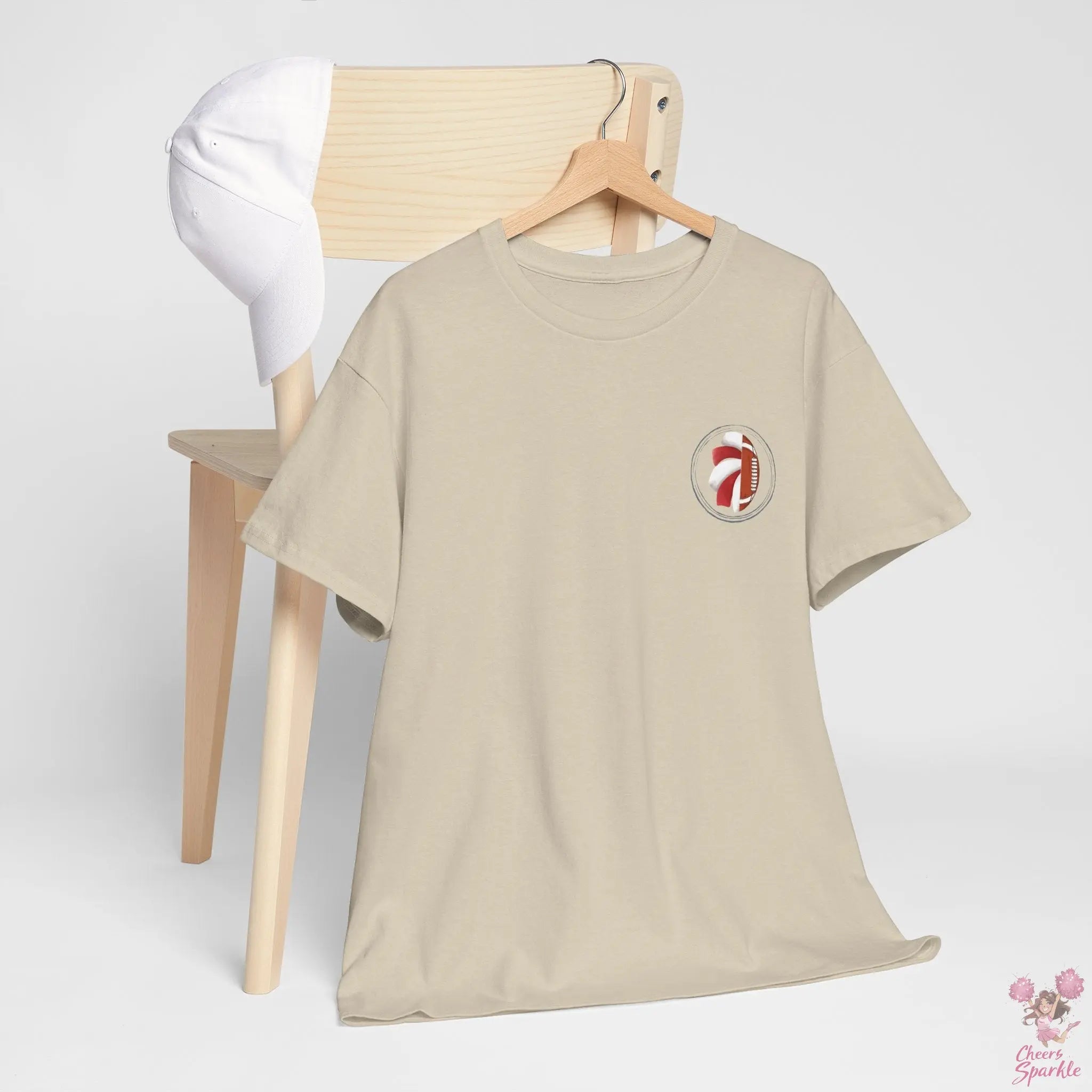 Fan Mom-T-Shirt – „I Cheer for both Teams“ - Cheers and Sparkle