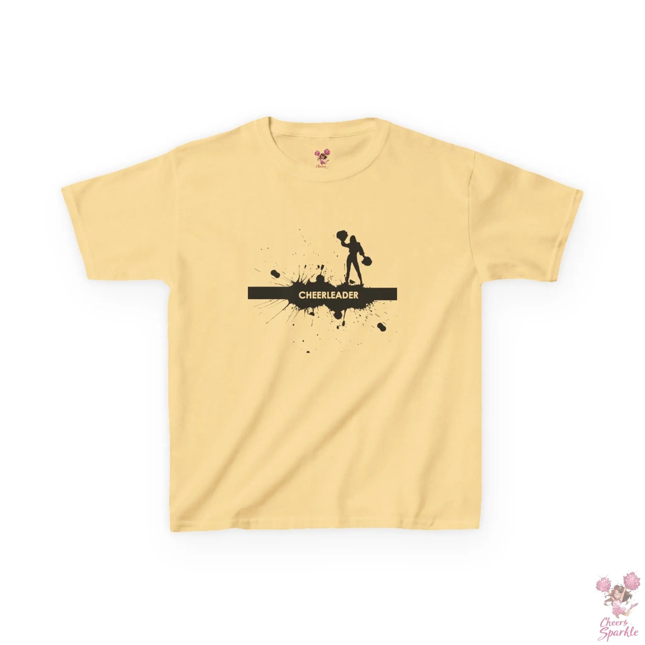 Kids T-Shirt mit einer Silhouette einer Cheerleaderin Printify