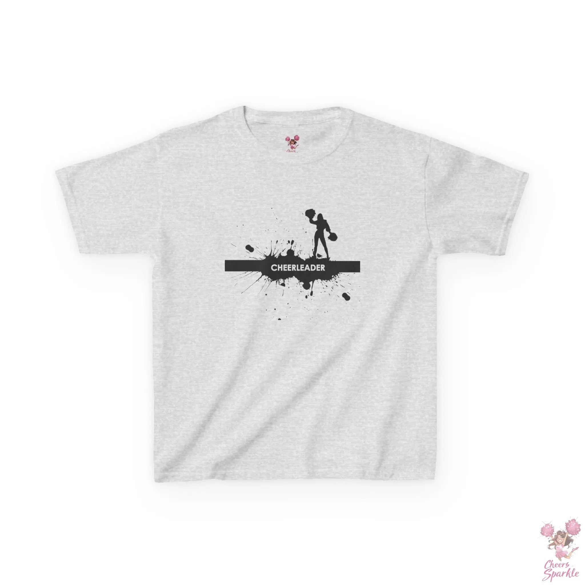 Kids T-Shirt mit einer Silhouette einer Cheerleaderin Printify