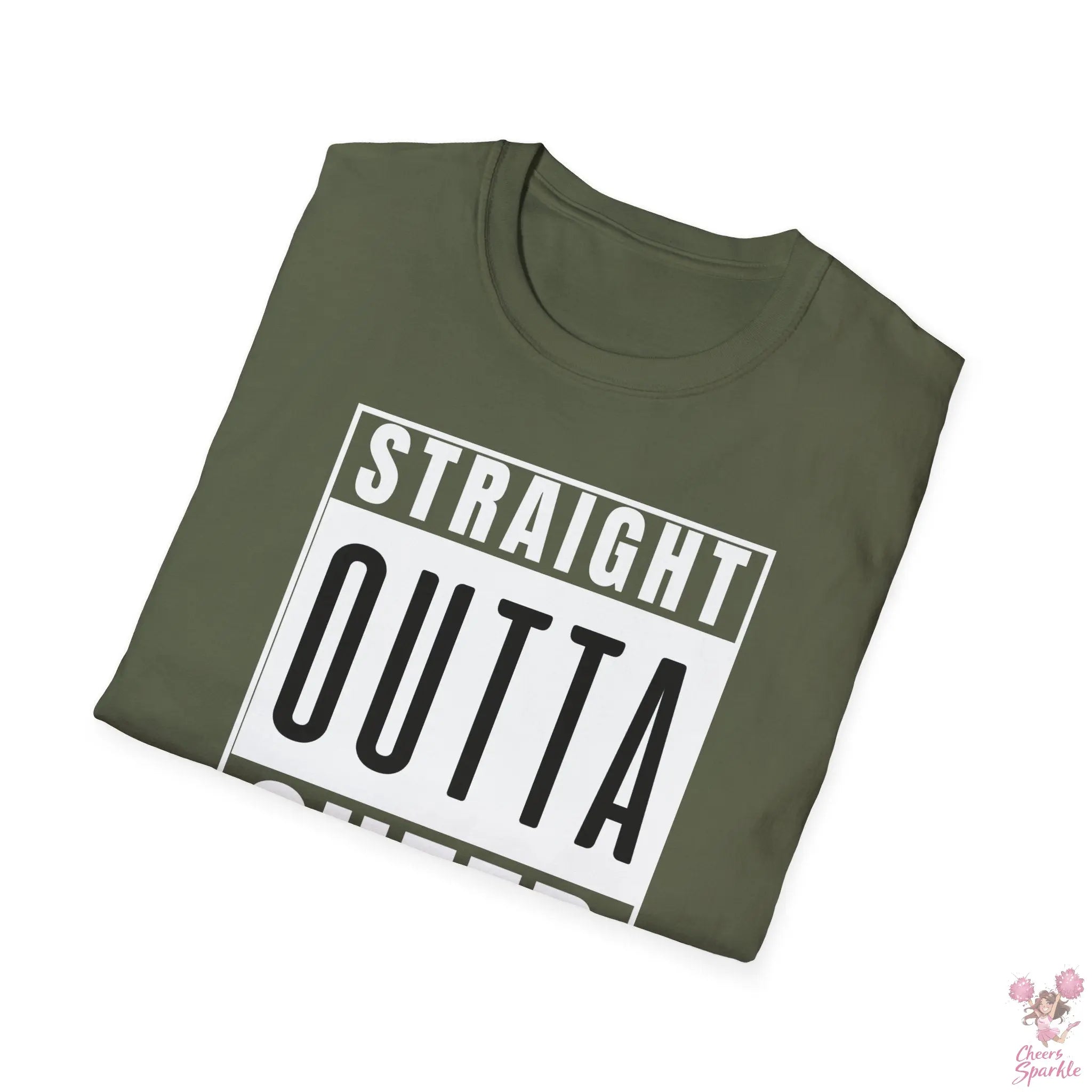 T-Shirt - "Straight Outta Cheer Practice" Cheers and Sparkle
