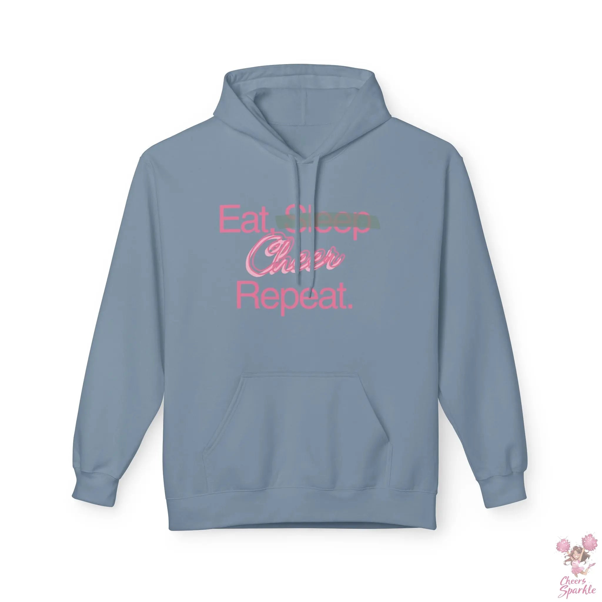 Hoodie "Eat. Sleep, Cheer, Repeat" Printify