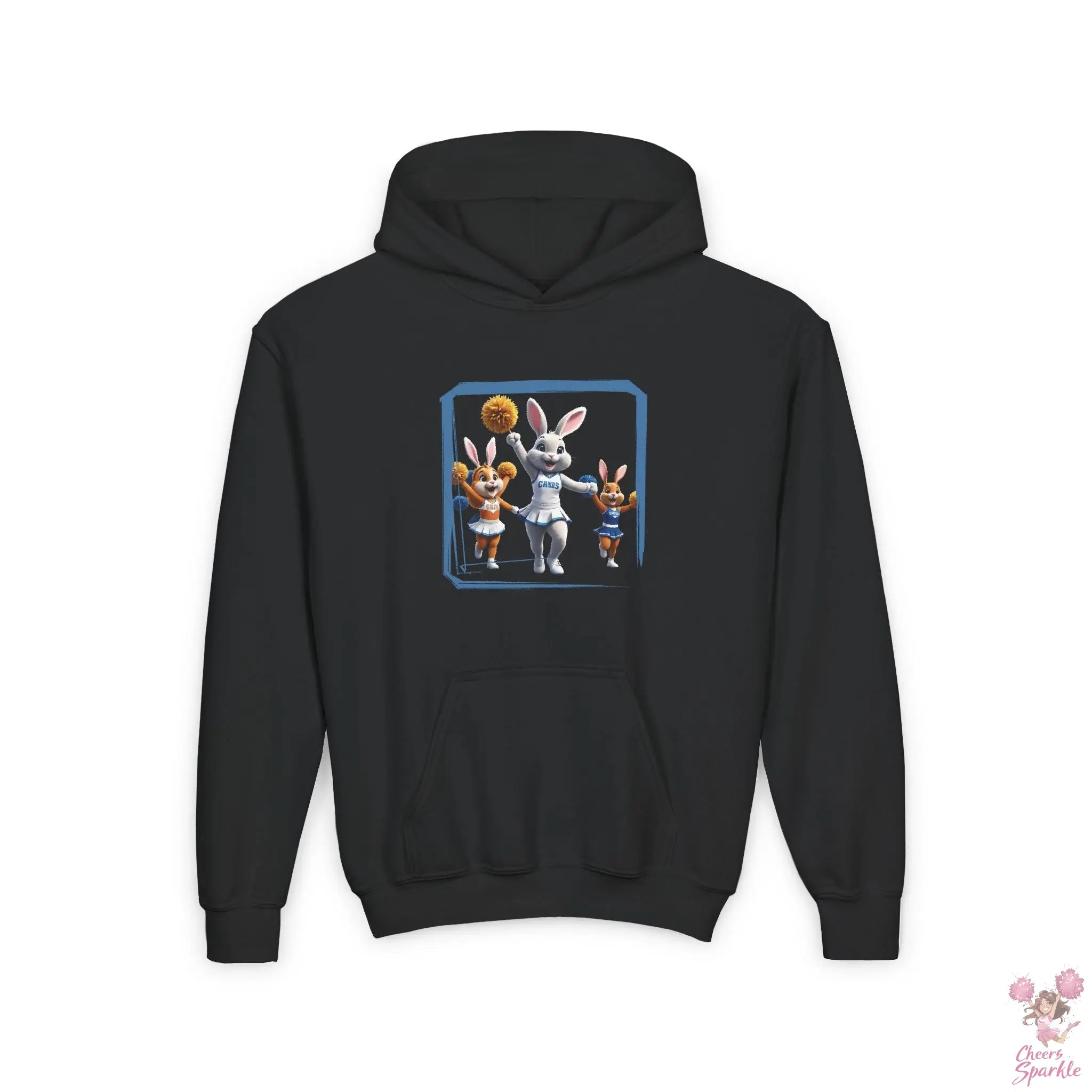 Kids Hoodie "Cheerleader Hasen" Printify