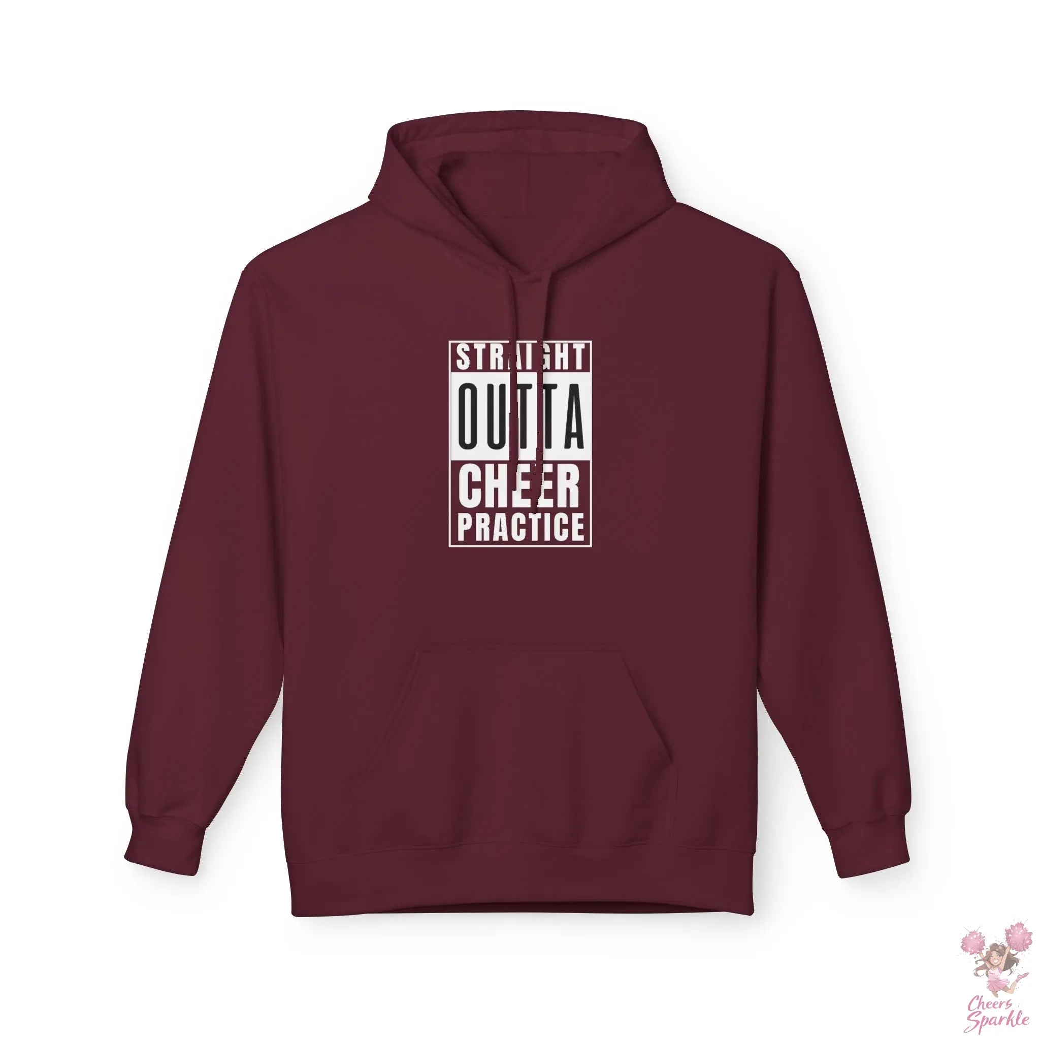 Hoodie „Straight Outta Cheer Practice“ Printify