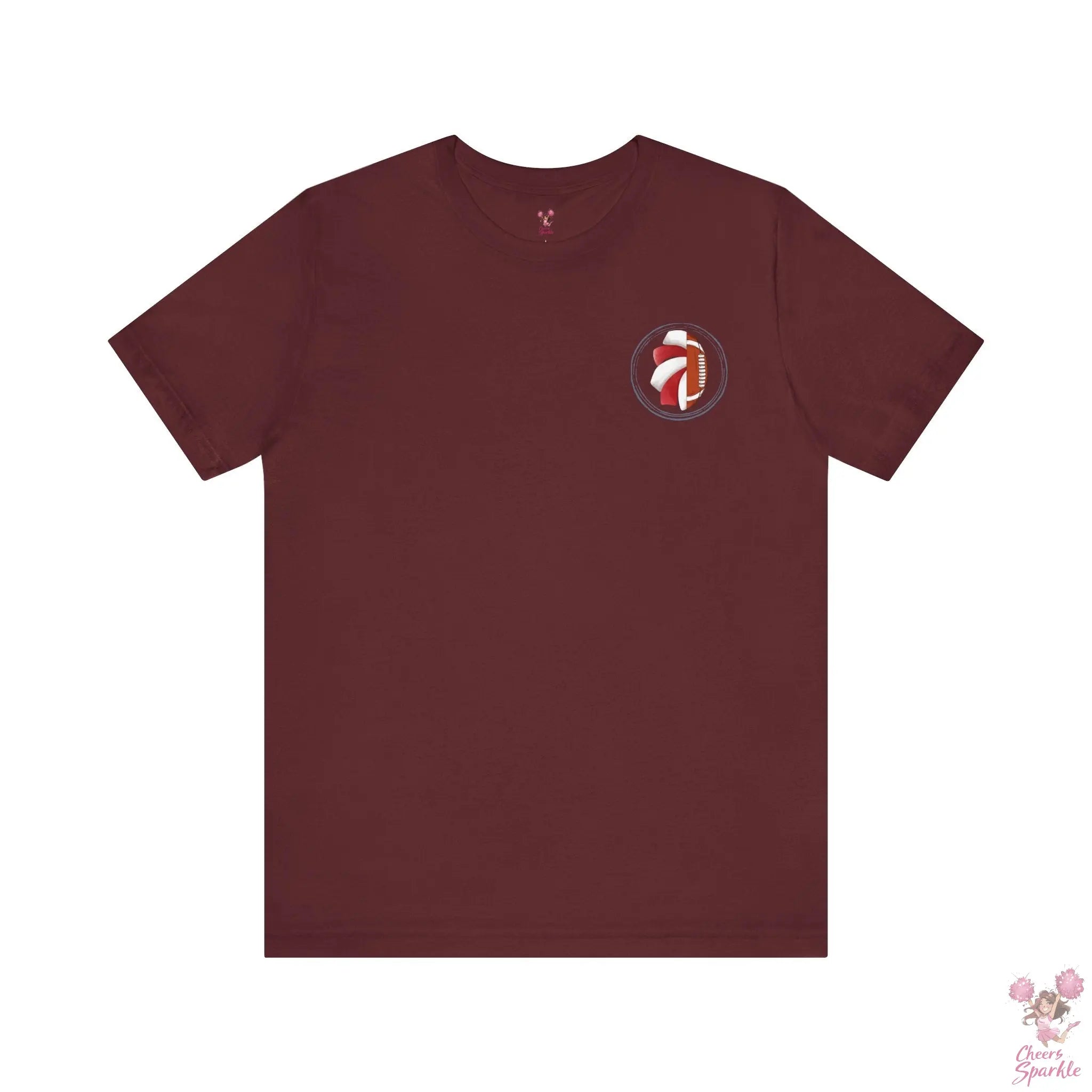 Mom T-Shirt "I Cheer for both Teams" Cheers and Sparkle