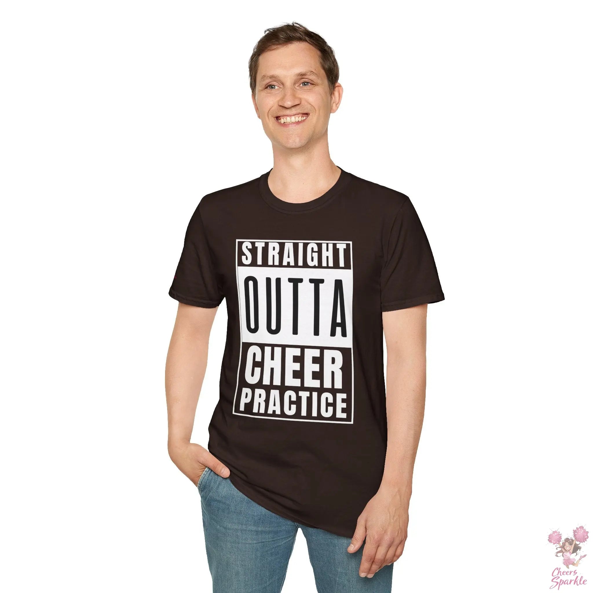 T-Shirt - "Straight Outta Cheer Practice" Cheers and Sparkle