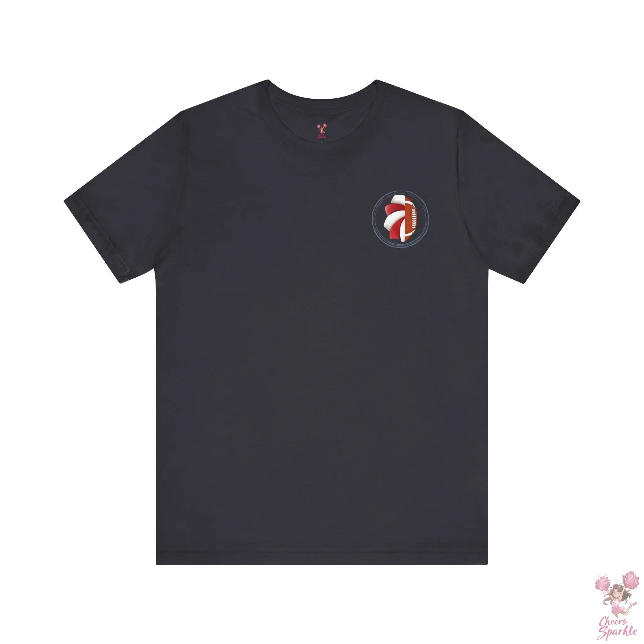 Mom T-Shirt "I Cheer for both Teams" Cheers and Sparkle